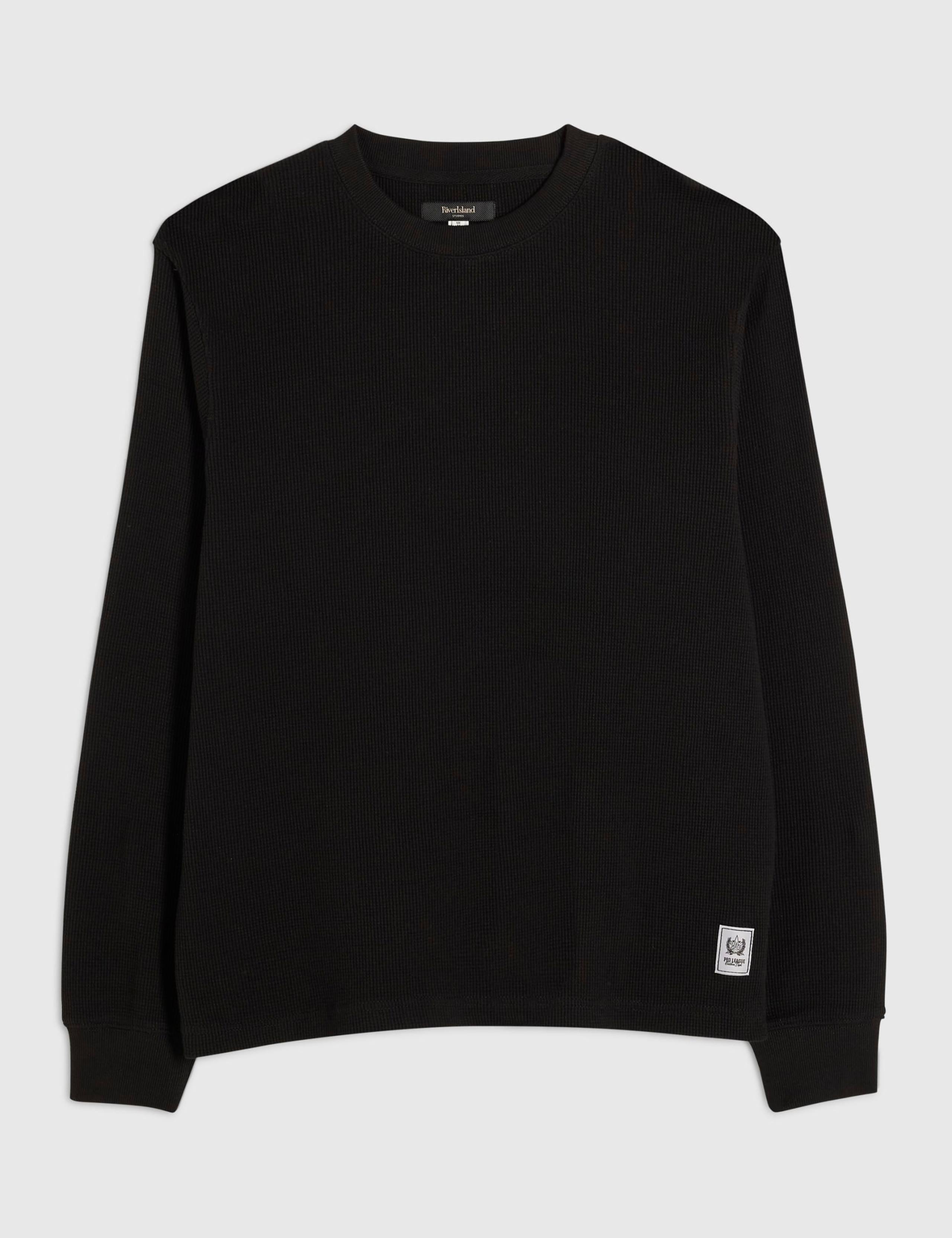 Pure Cotton Waffle Sweatshirt 2 of 6