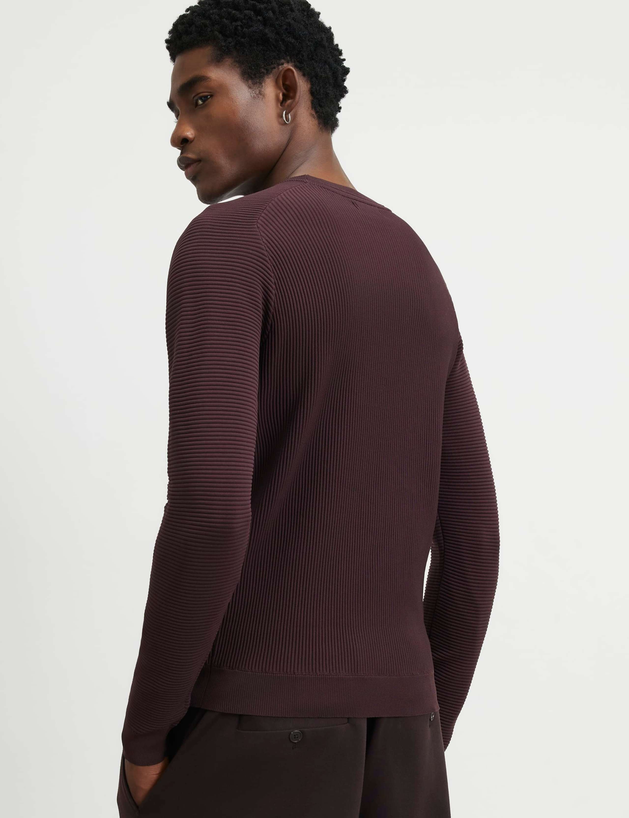 Ribbed Ottoman Crew Neck Jumper 3 of 6