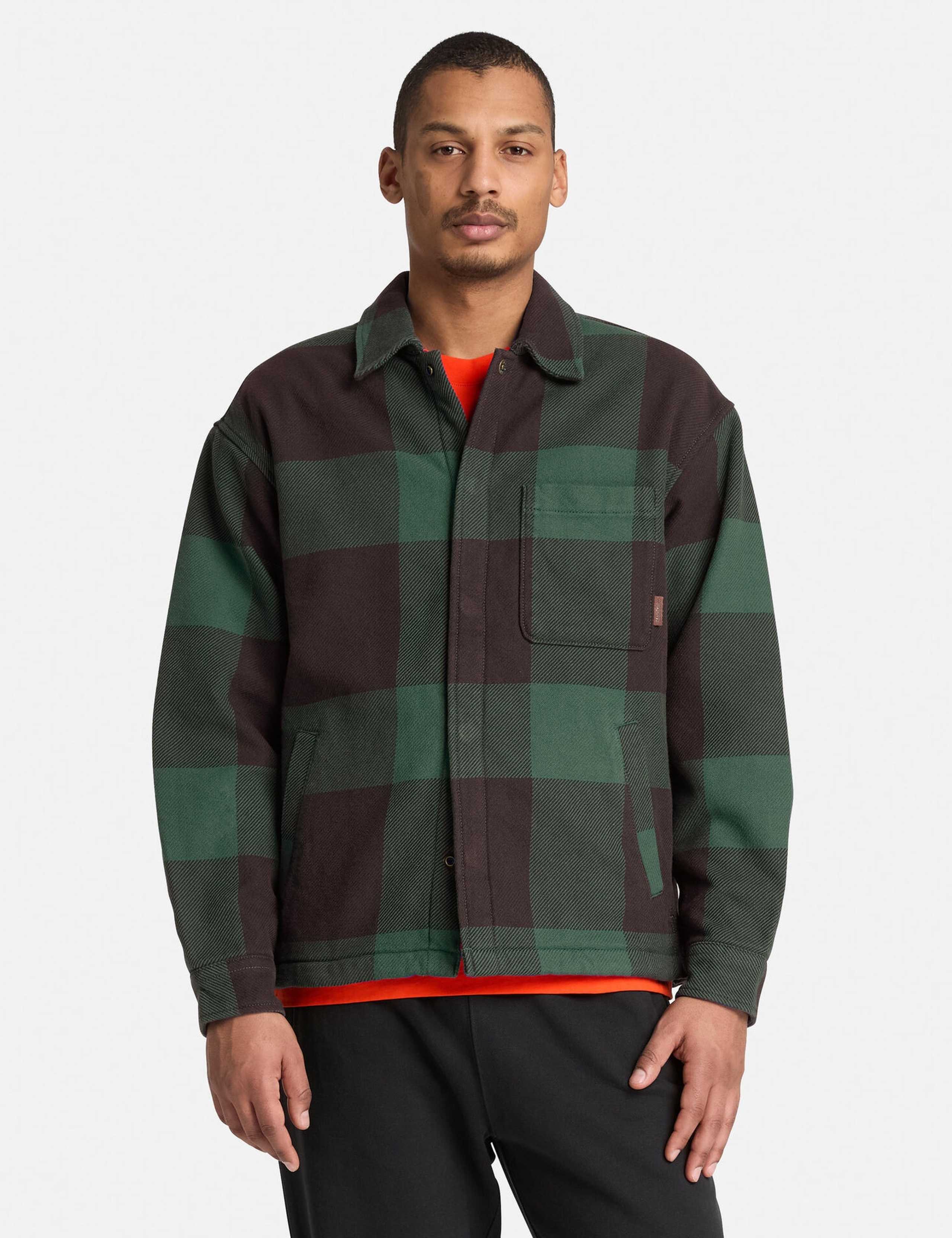 Fleece Lined Checked Overshirt 1 of 5