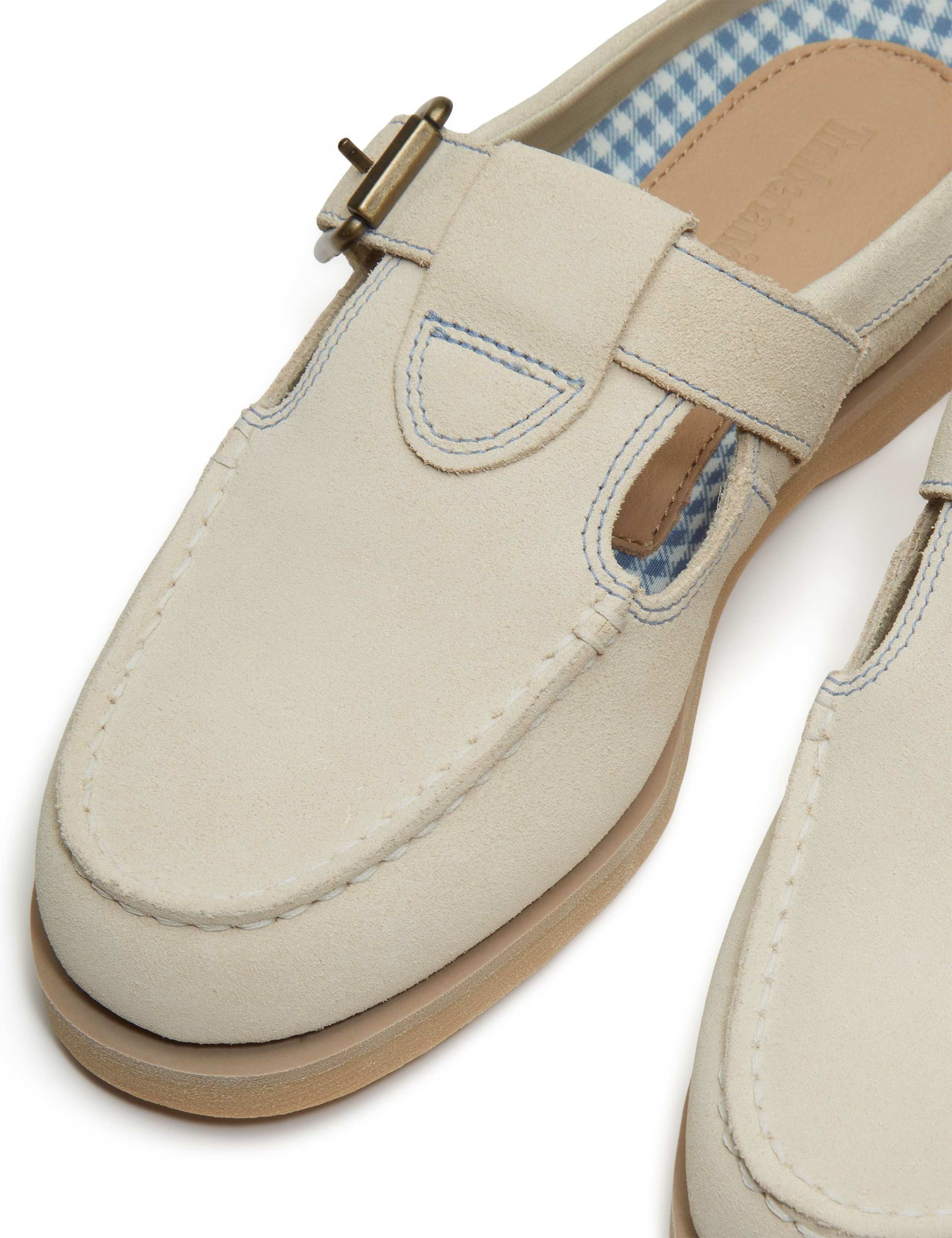 Classic Leather Boat Shoe Clog Mules 5 of 10