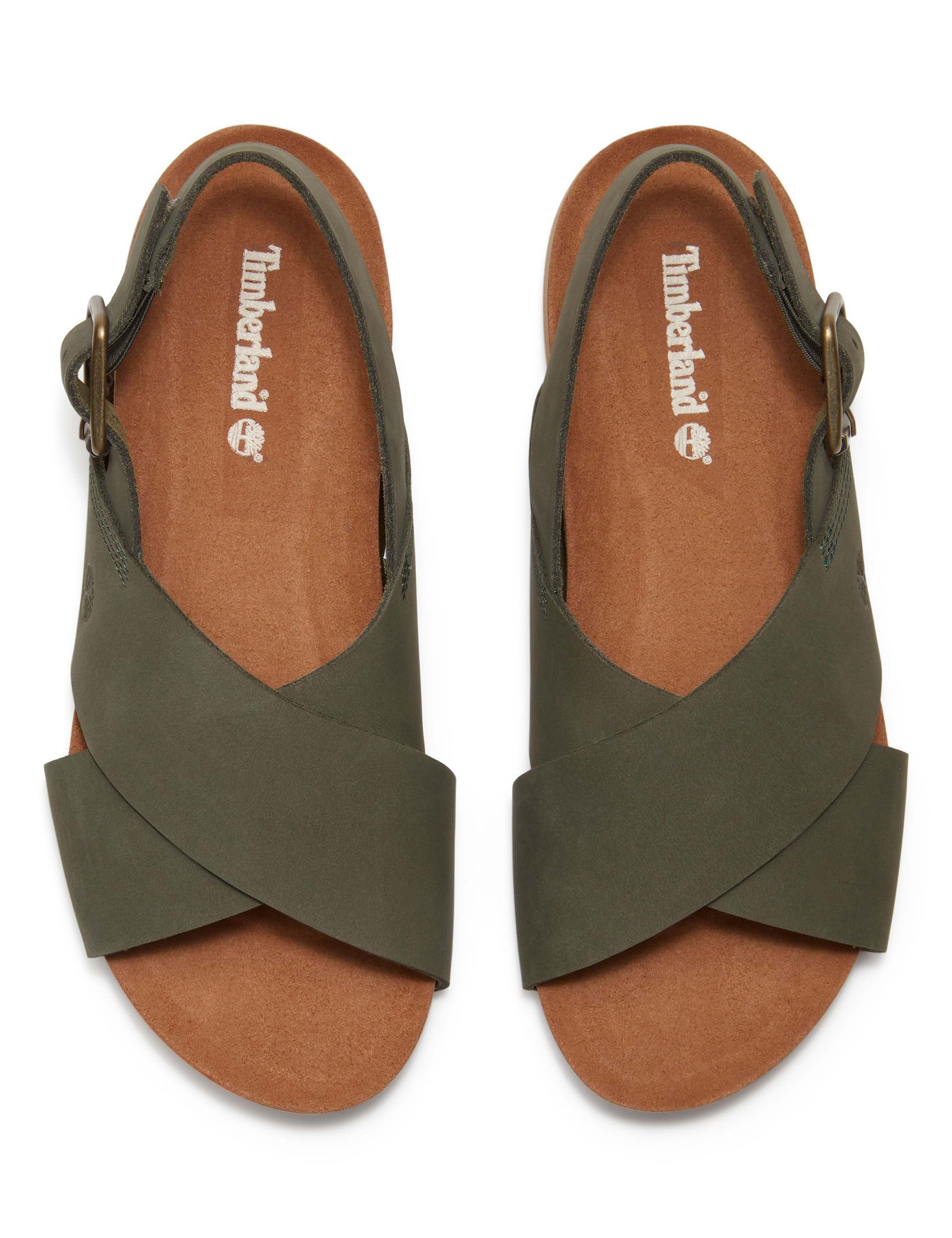 Malibu Waves Leather Flat Sandals 2 of 6