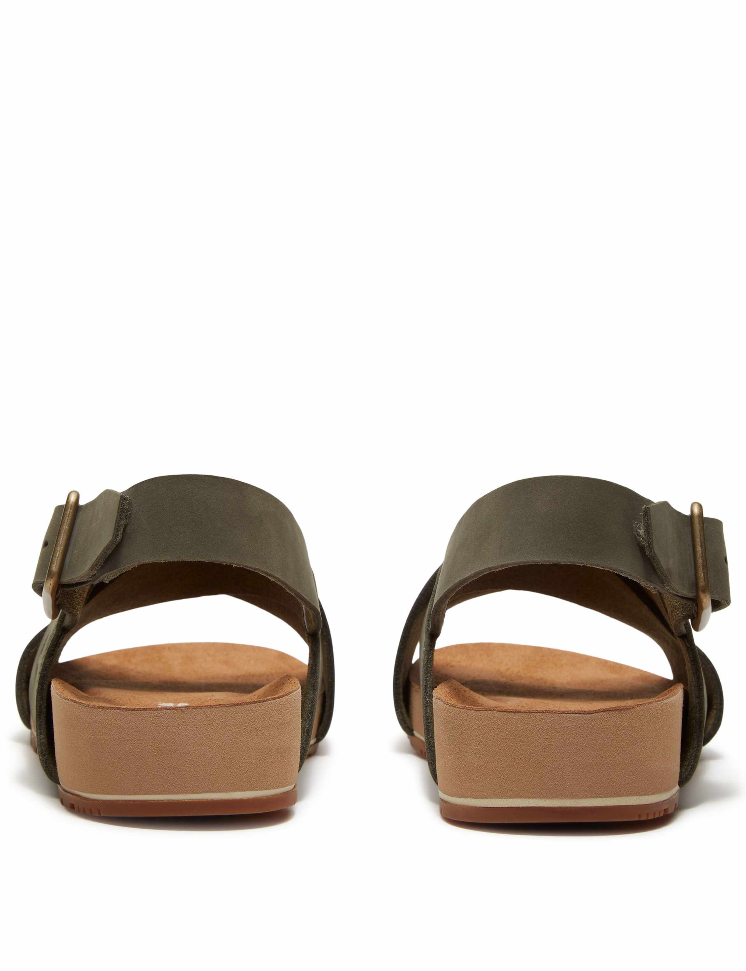 Malibu Waves Leather Flat Sandals 4 of 6