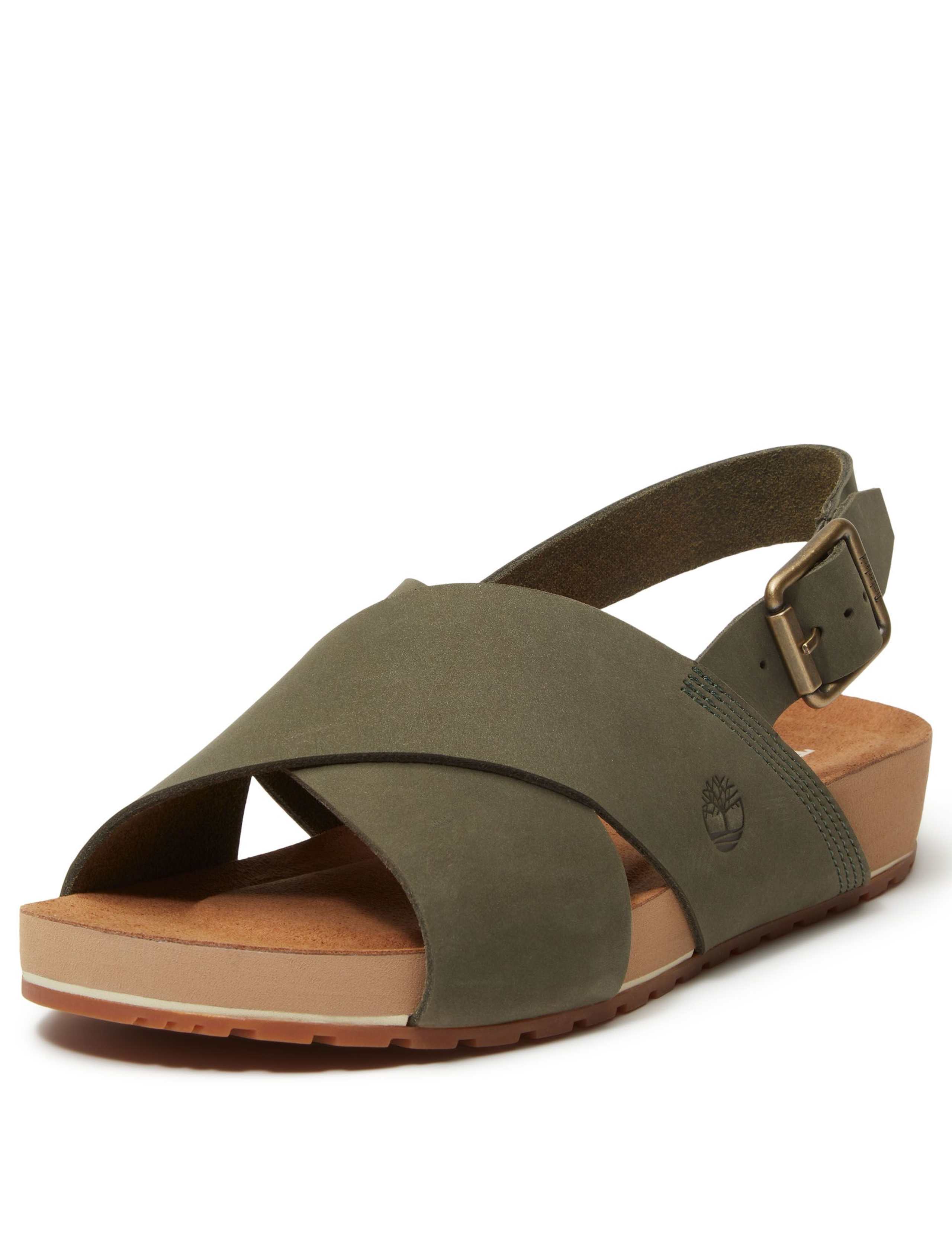 Malibu Waves Leather Flat Sandals 6 of 6