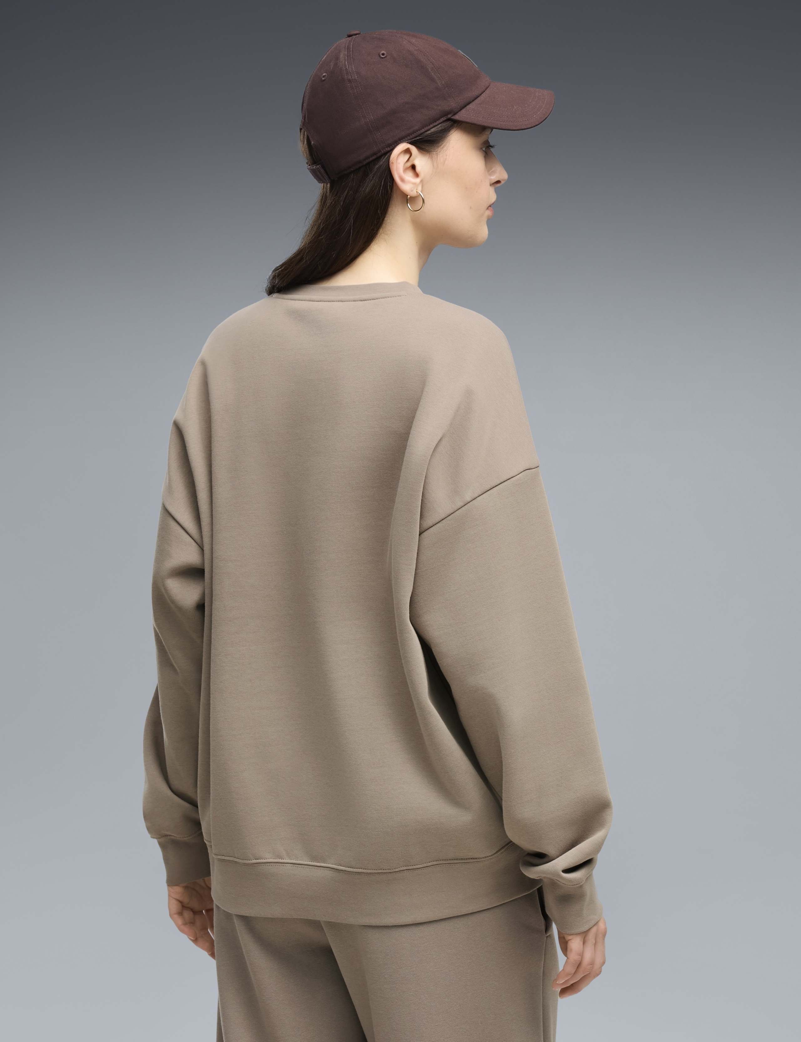 Essential Cotton Blend Oversized Sweatshirt 3 of 5