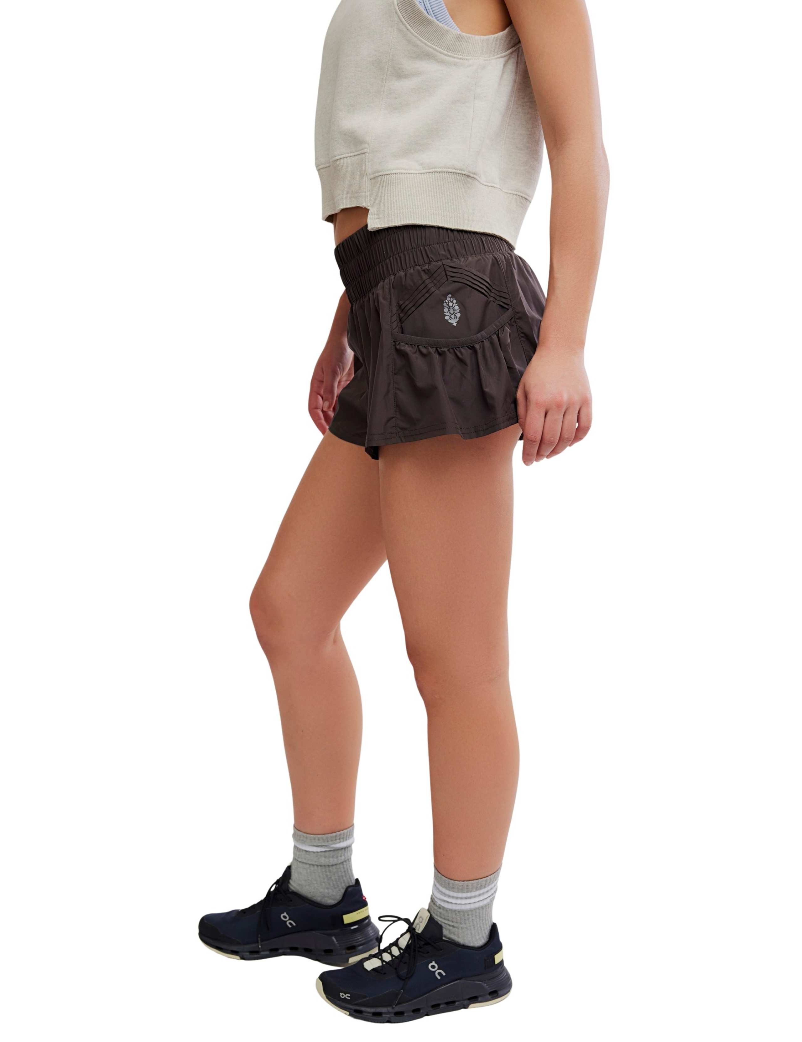 High Waisted Gathered Flippy Gym Shorts 7 of 8