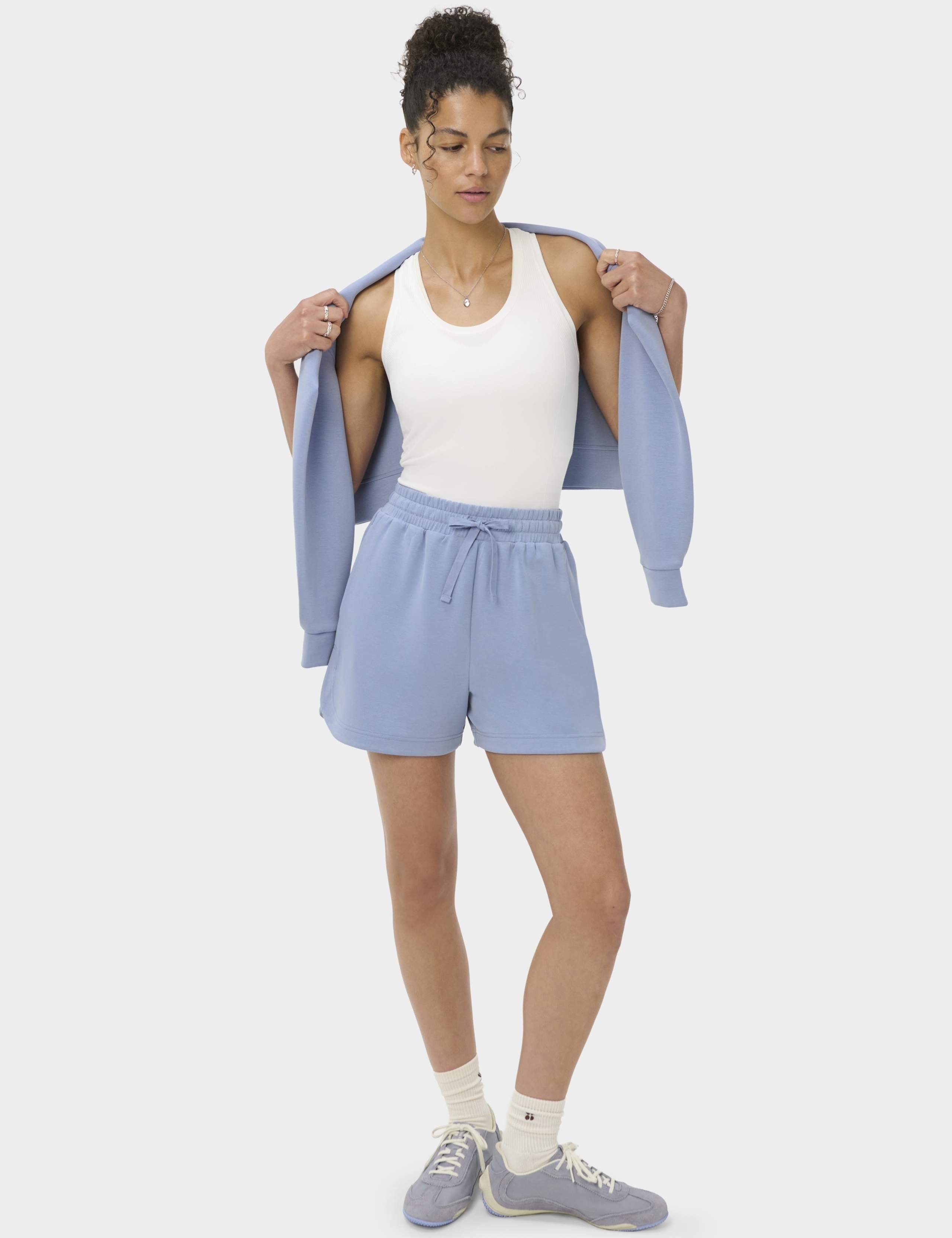 Sand Wash Modal Blend High Waisted Shorts 4 of 7