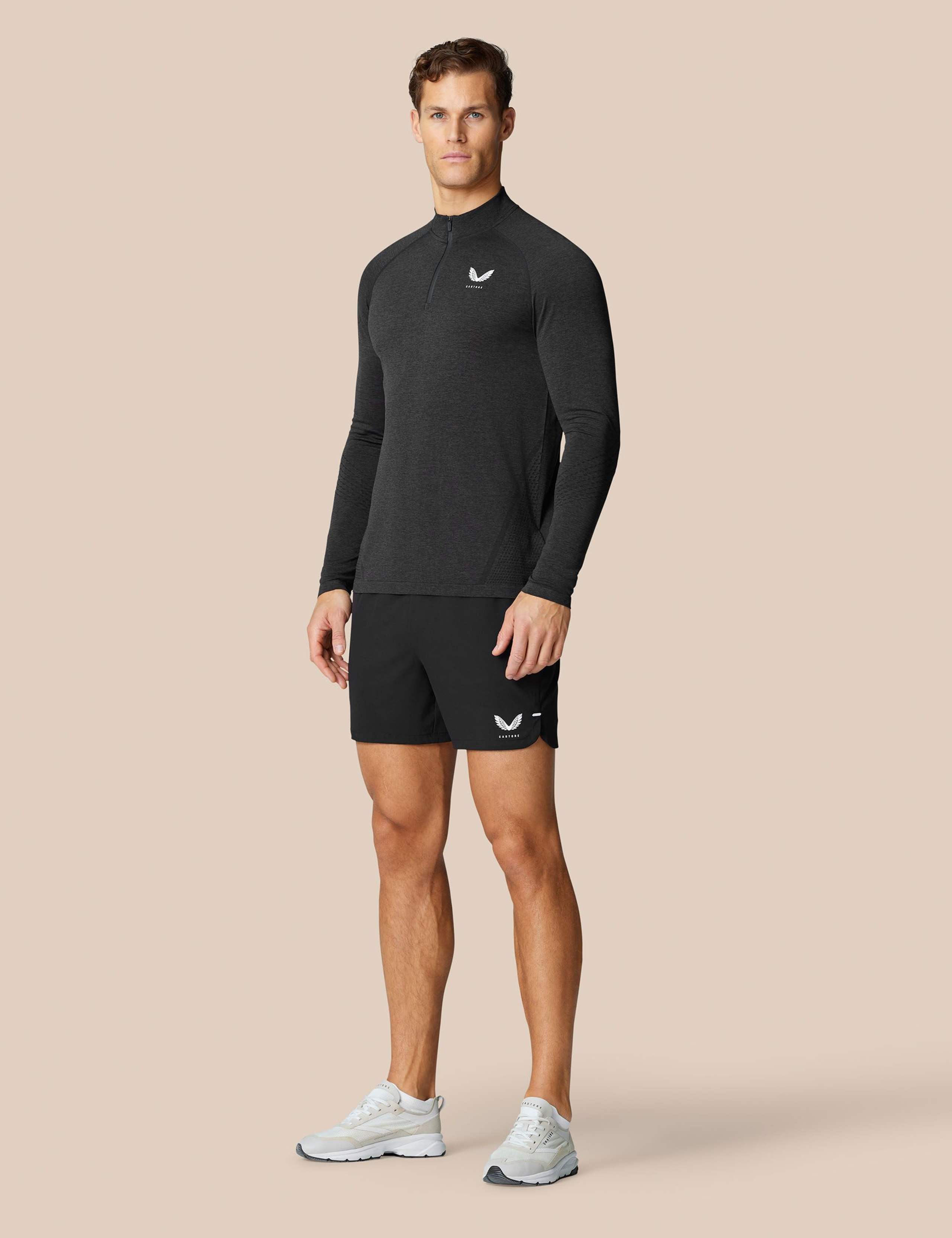 Seam Free Half Zip Funnel Neck Sweatshirt 4 of 6
