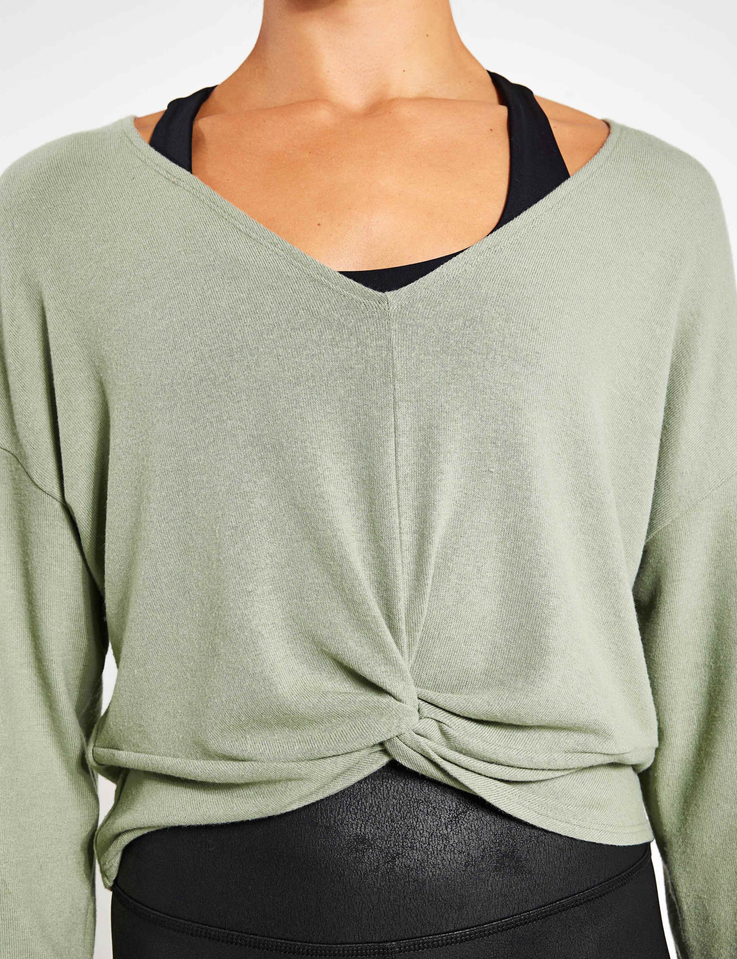 Twist Up V-Neck Twist Front Top 3 of 4