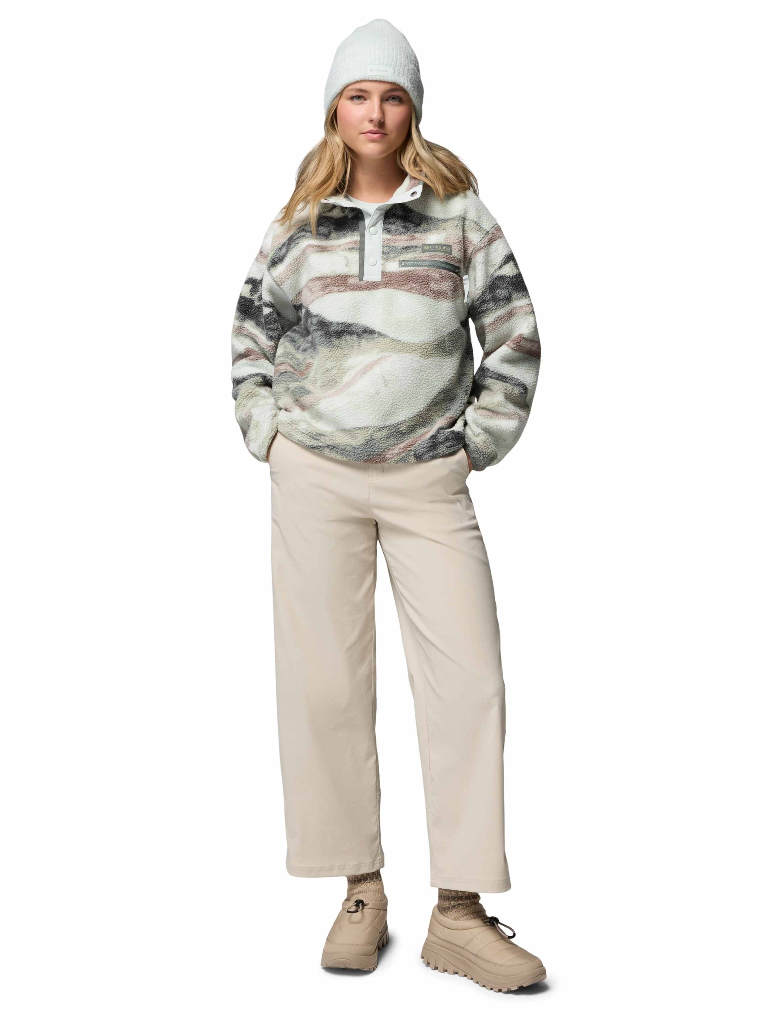 Helvetia II Printed Cropped Fleece Jacket 2 of 6