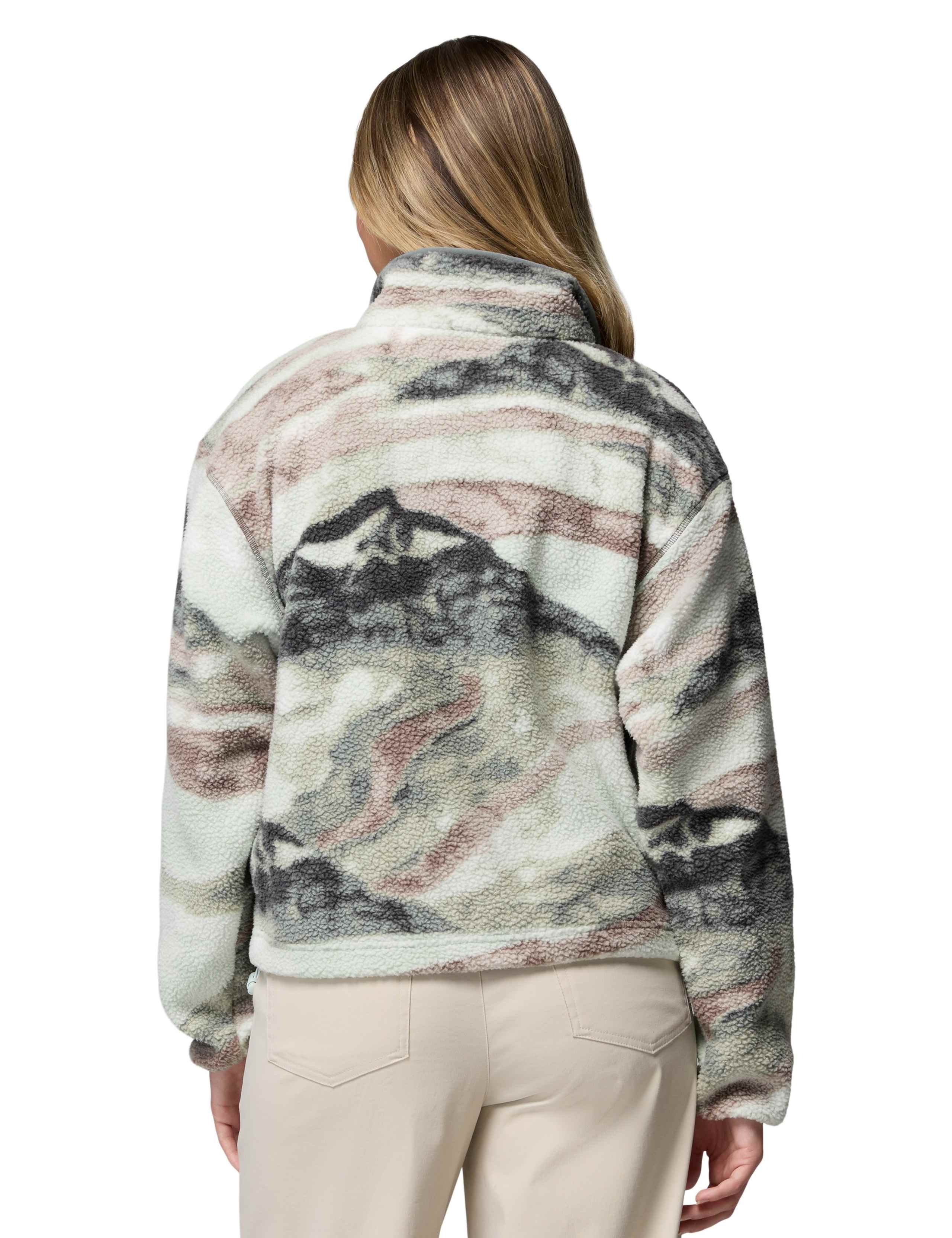 Helvetia II Printed Cropped Fleece Jacket 4 of 6