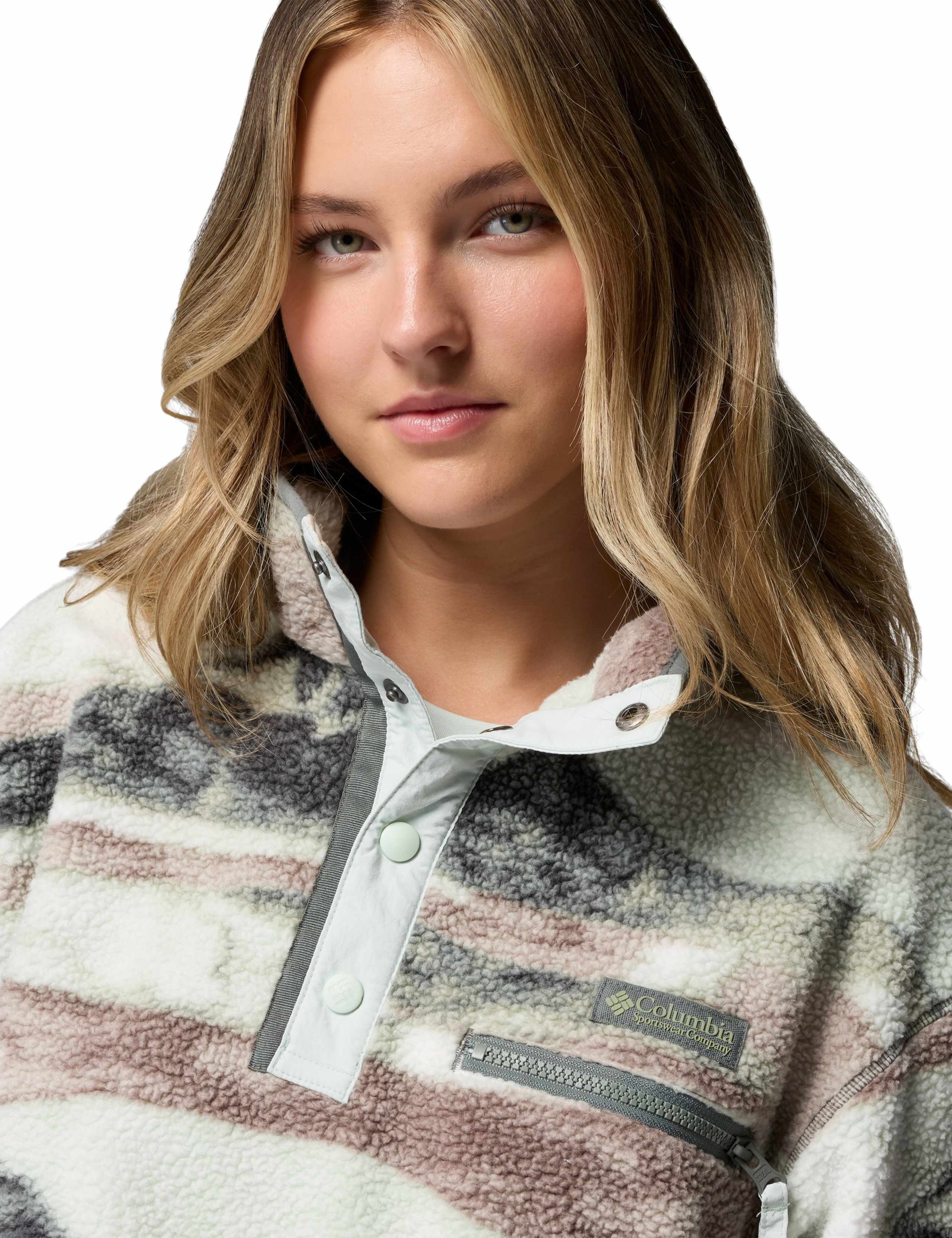 Helvetia II Printed Cropped Fleece Jacket 5 of 6