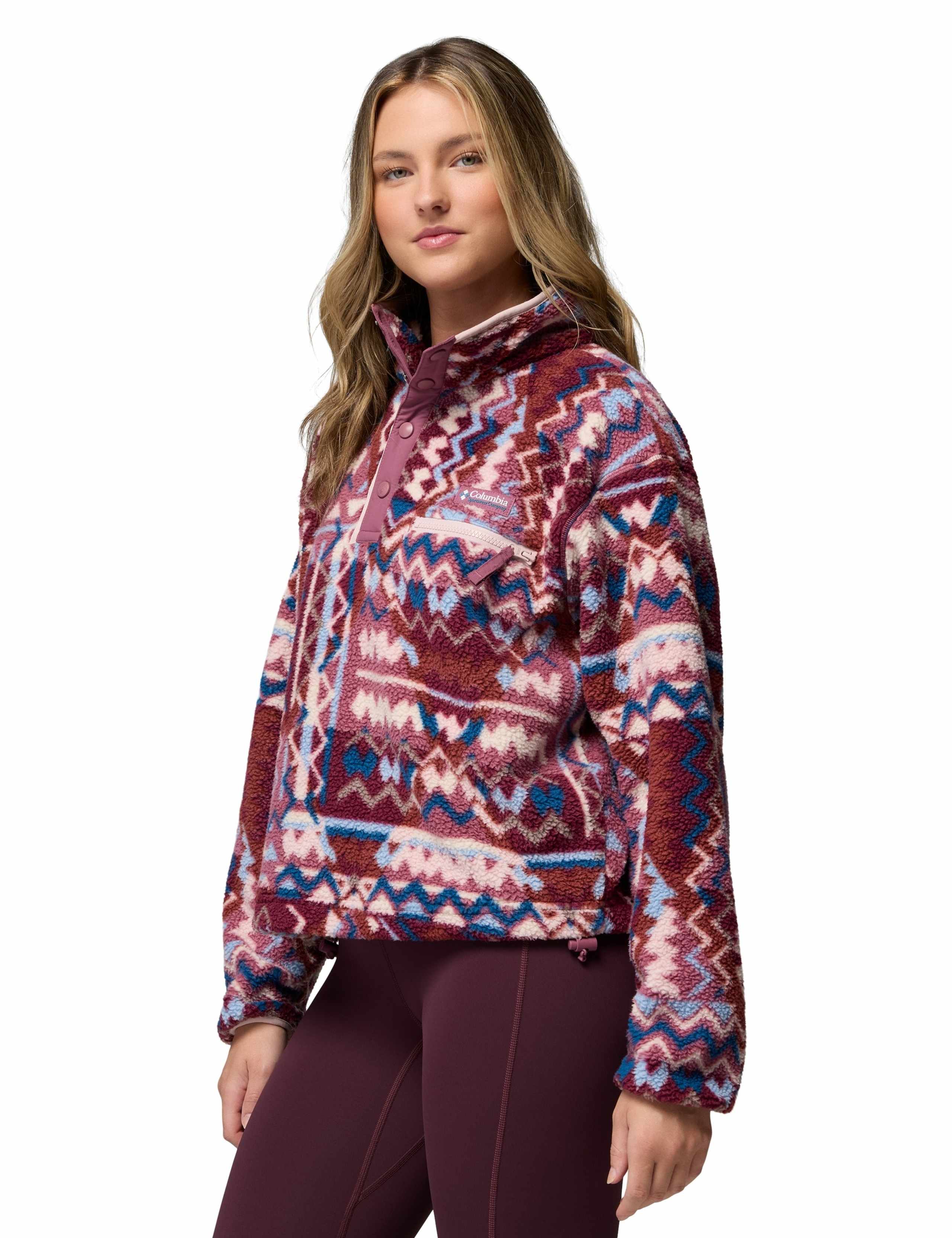 Helvetia II Printed Cropped Fleece Jacket 4 of 6