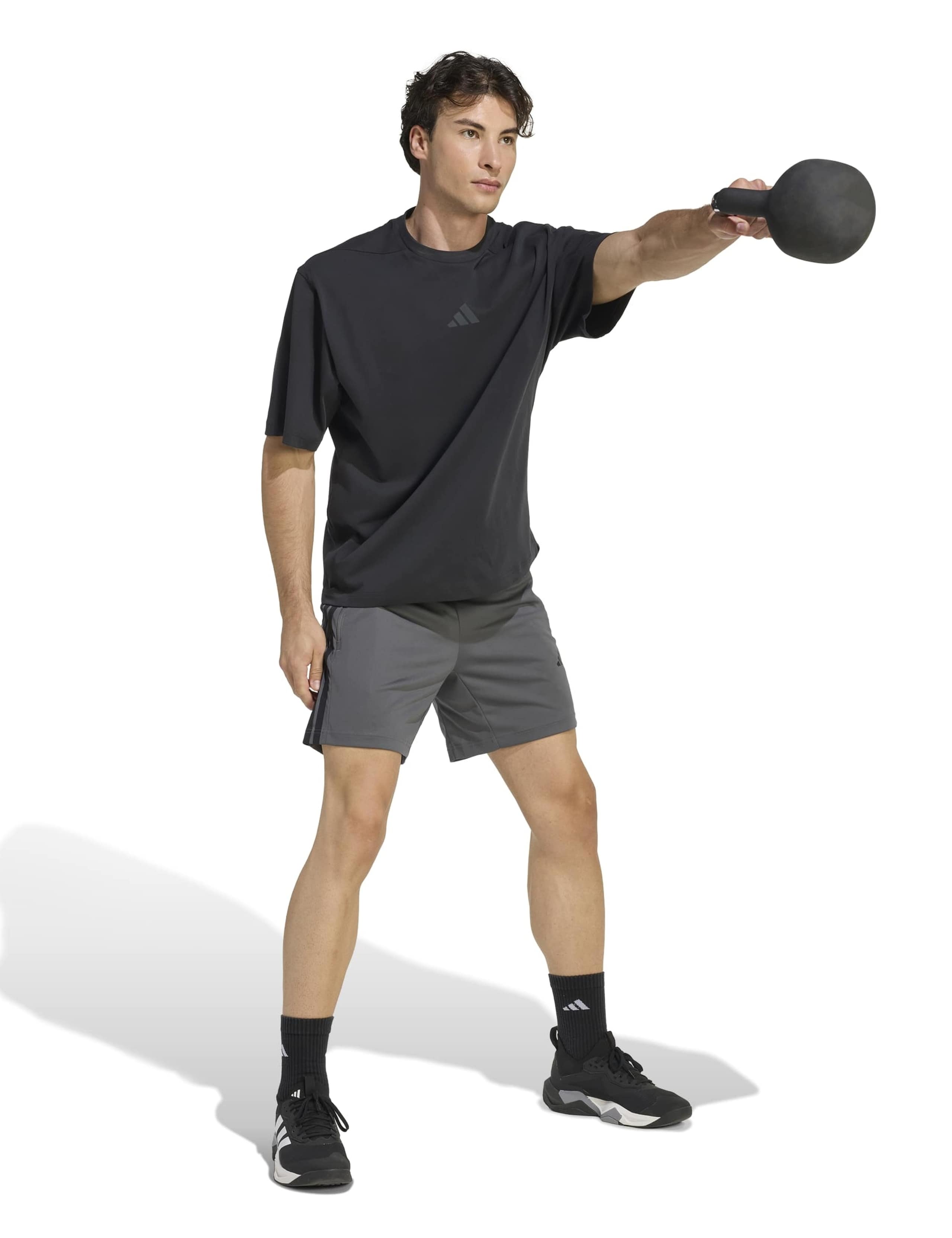 Workout Essentials 3 Stripes Shorts 3 of 6