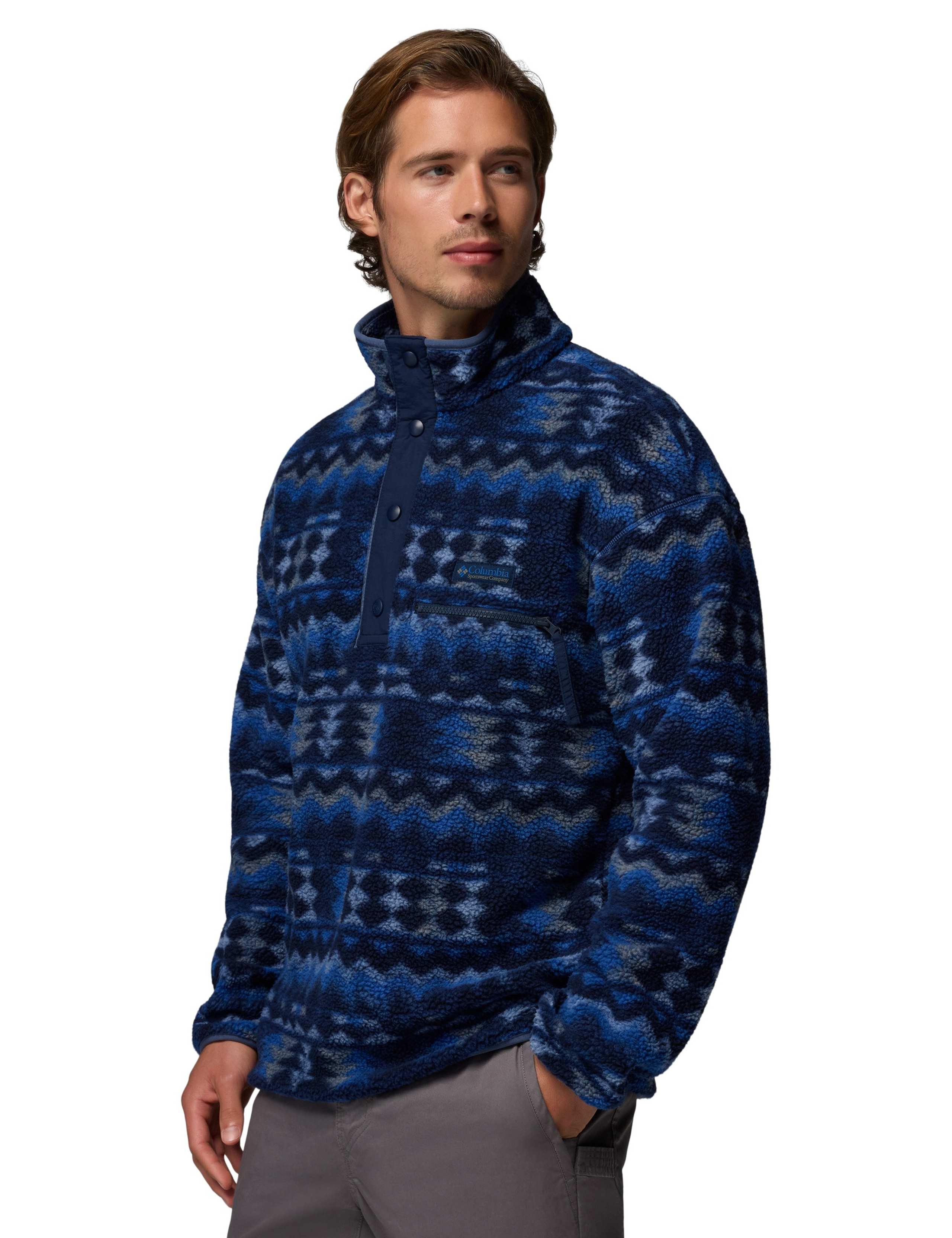 Helvetia Printed Funnel Neck Half Snap Fleece 4 of 5