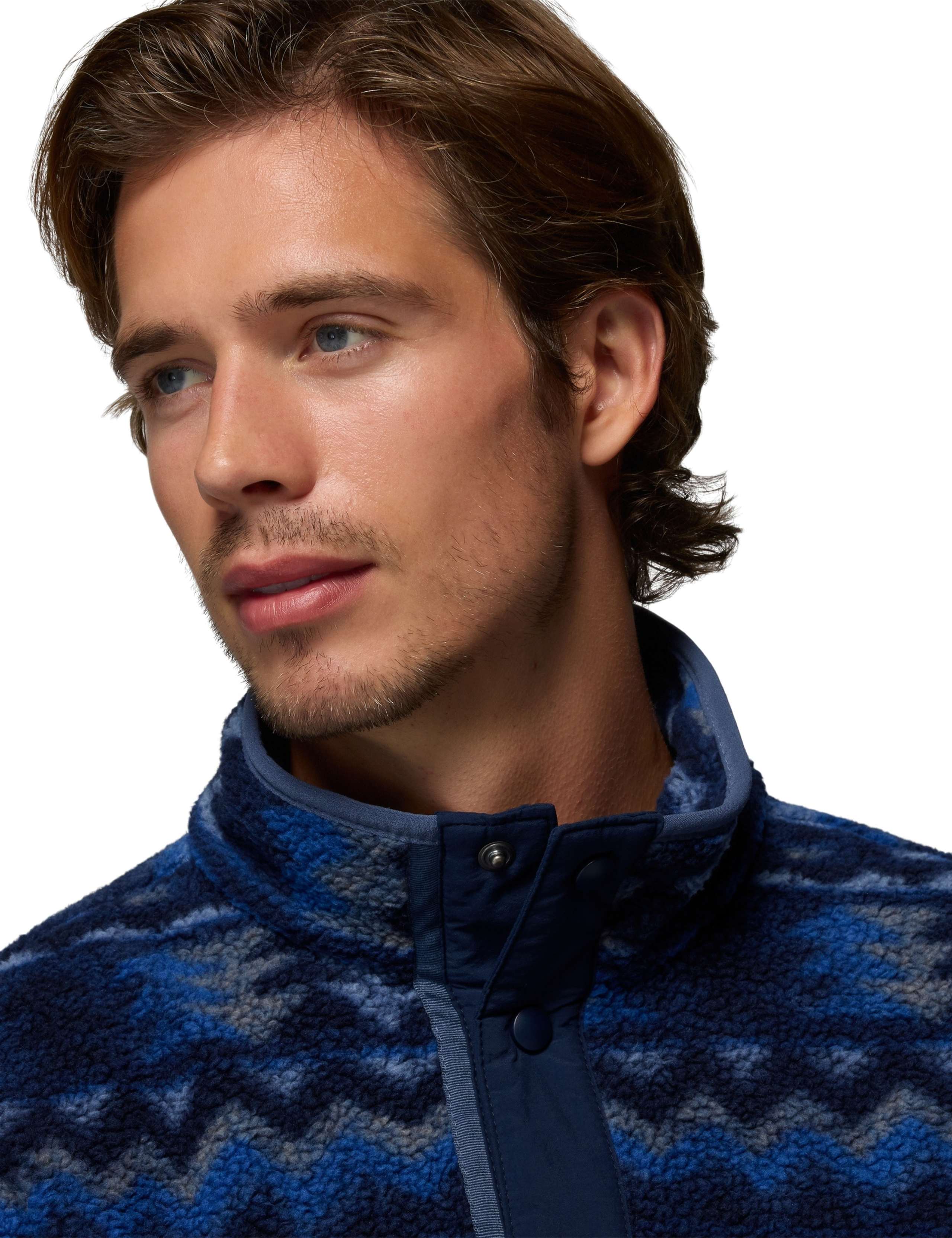 Helvetia Printed Funnel Neck Half Snap Fleece 5 of 5