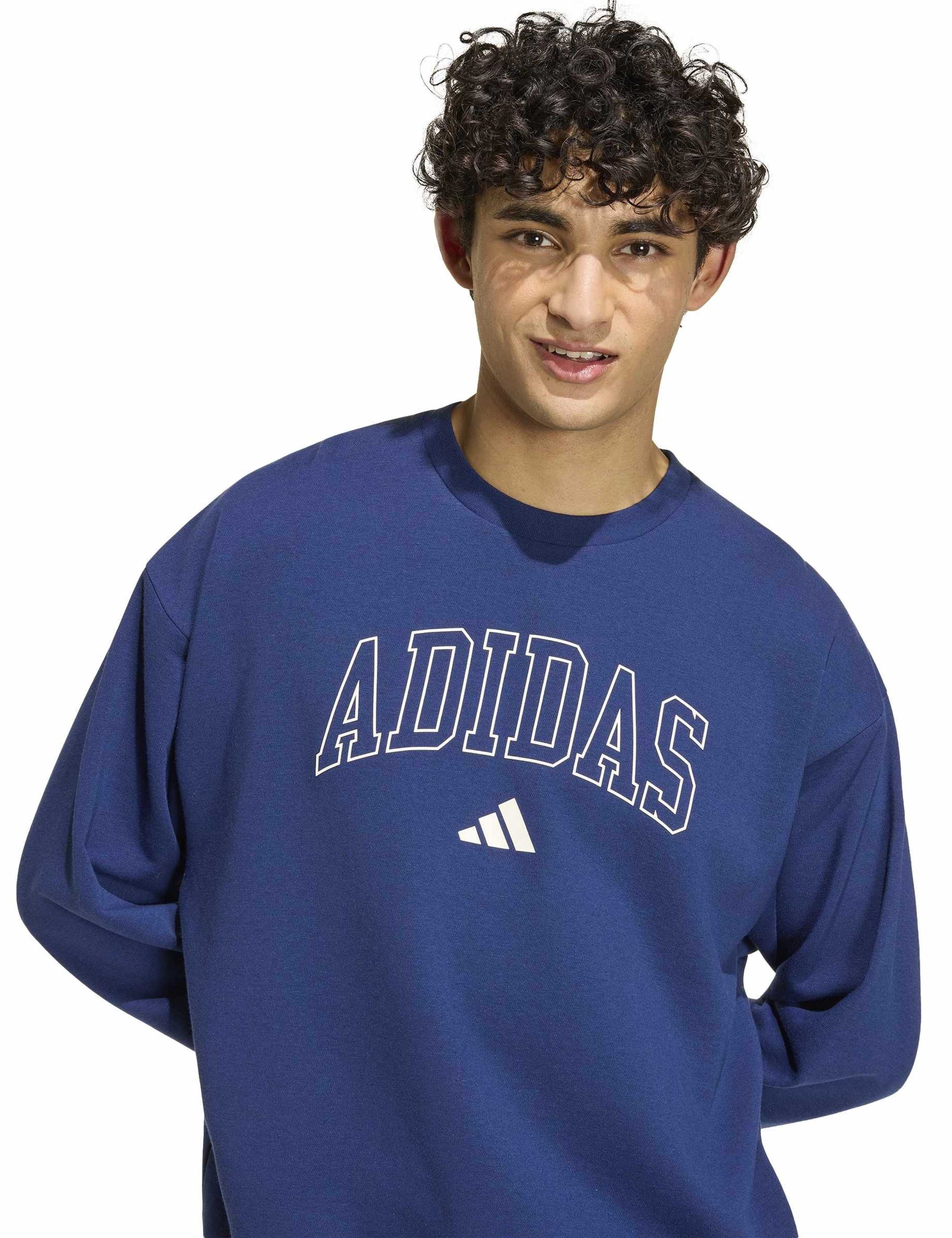 Cotton Rich Collegiate Crew Neck Sweatshirt 5 of 6