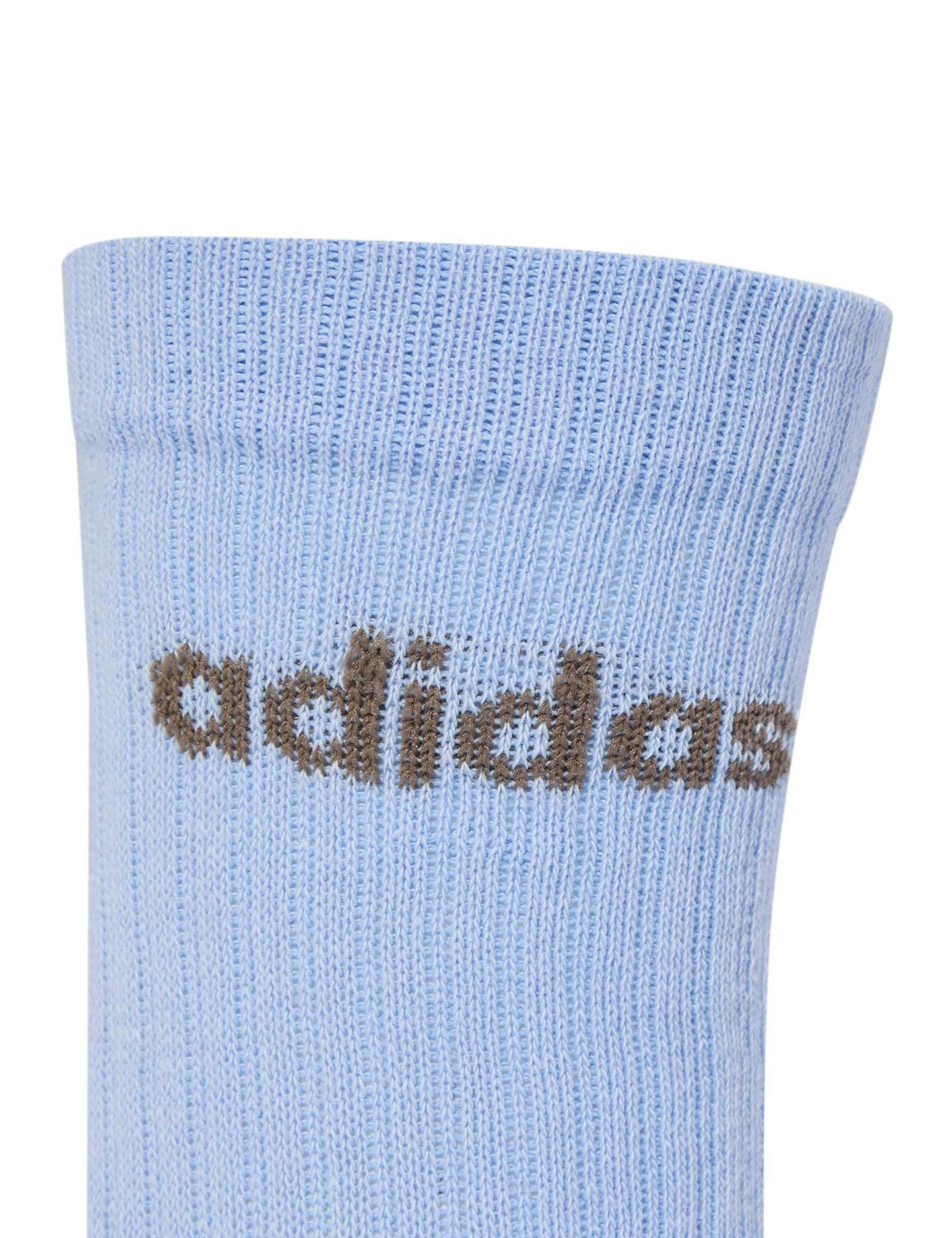 3 Pack Linear Cotton Rich Cushioned Crew Socks 3 of 4