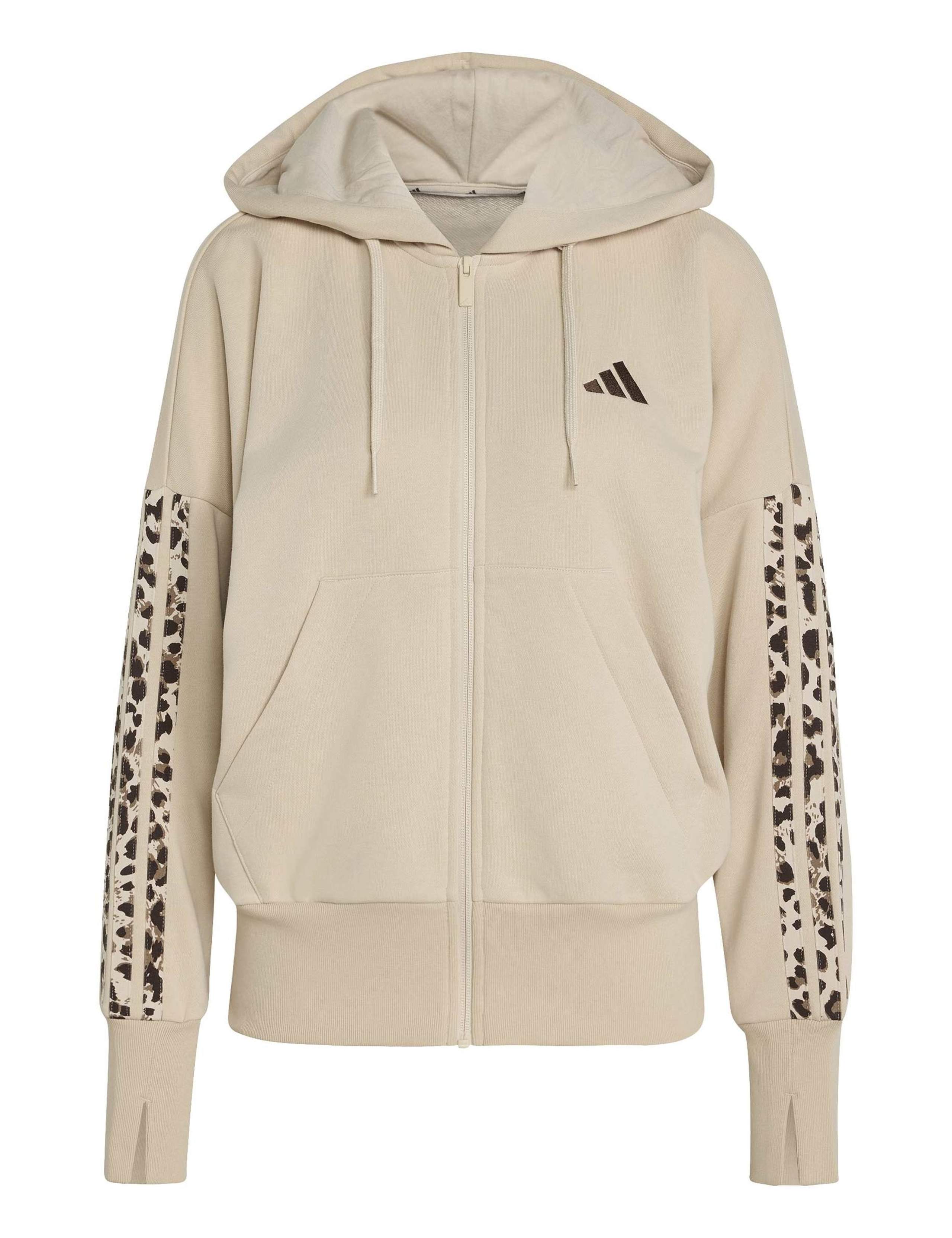 Seasonal Essentials 3-Stripes Zip Up Hoodie 2 of 6