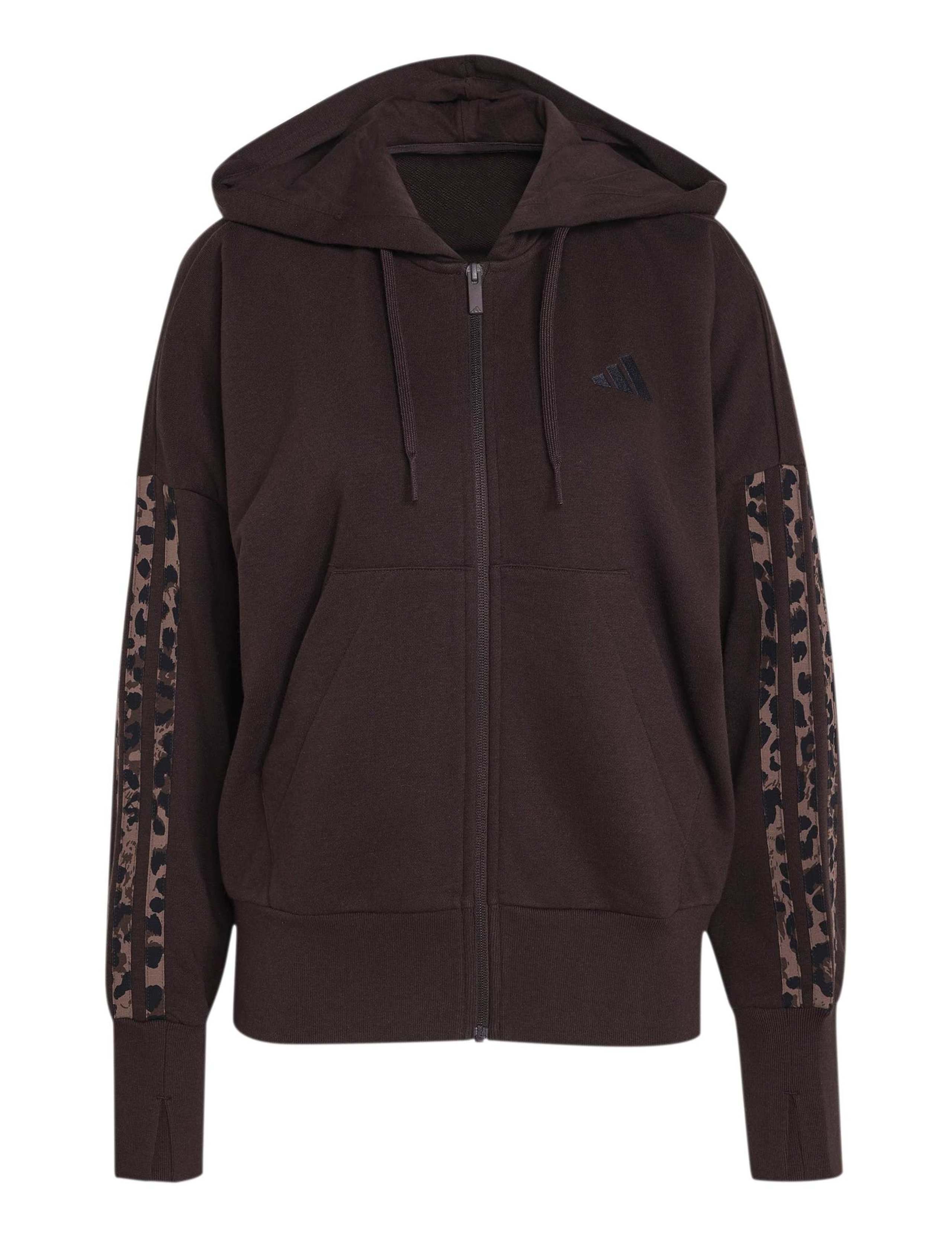 Seasonal Essentials 3-Stripes Zip Up Hoodie 2 of 6