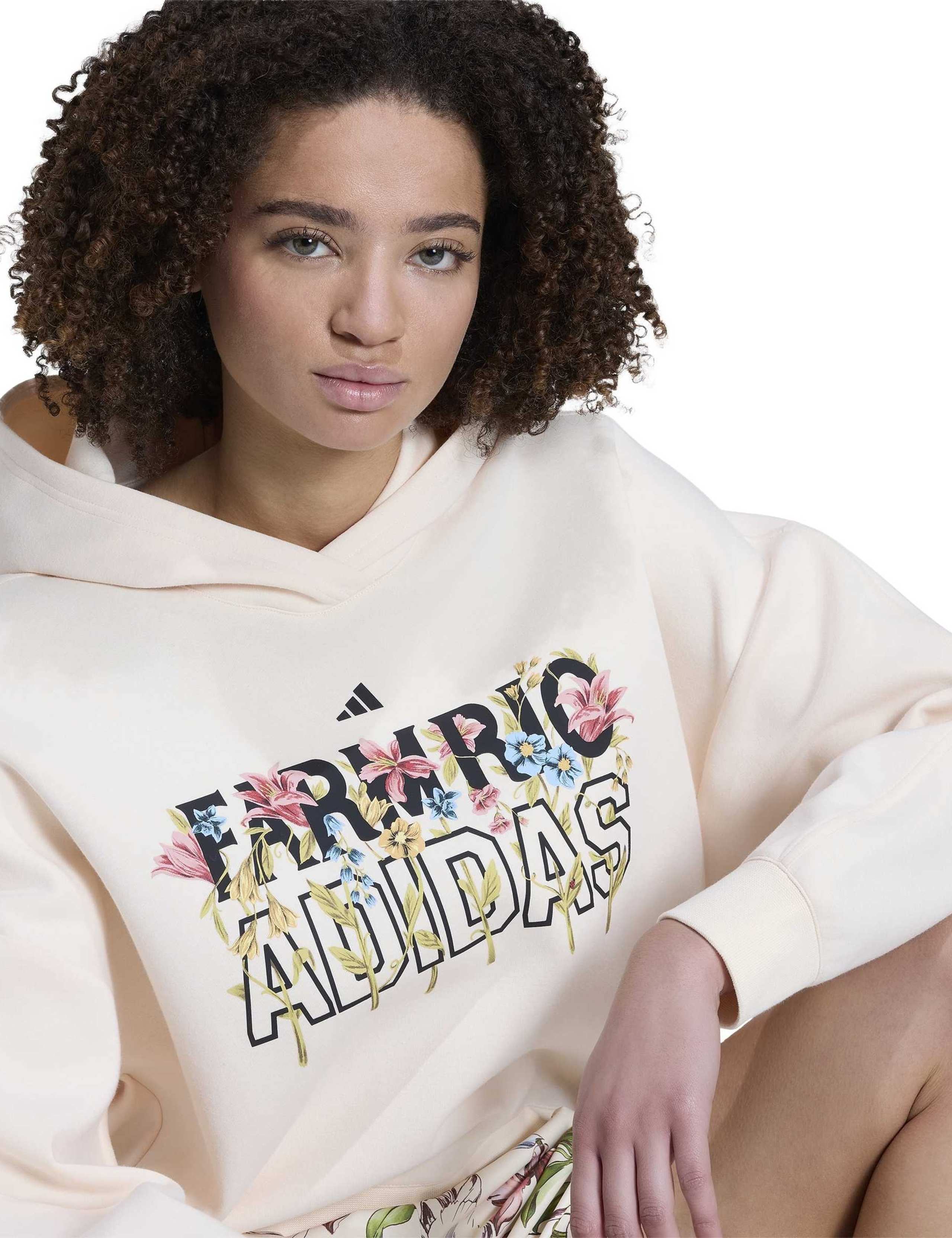 X FARM Rio Cotton Rich Floral Relaxed Hoodie 6 of 6