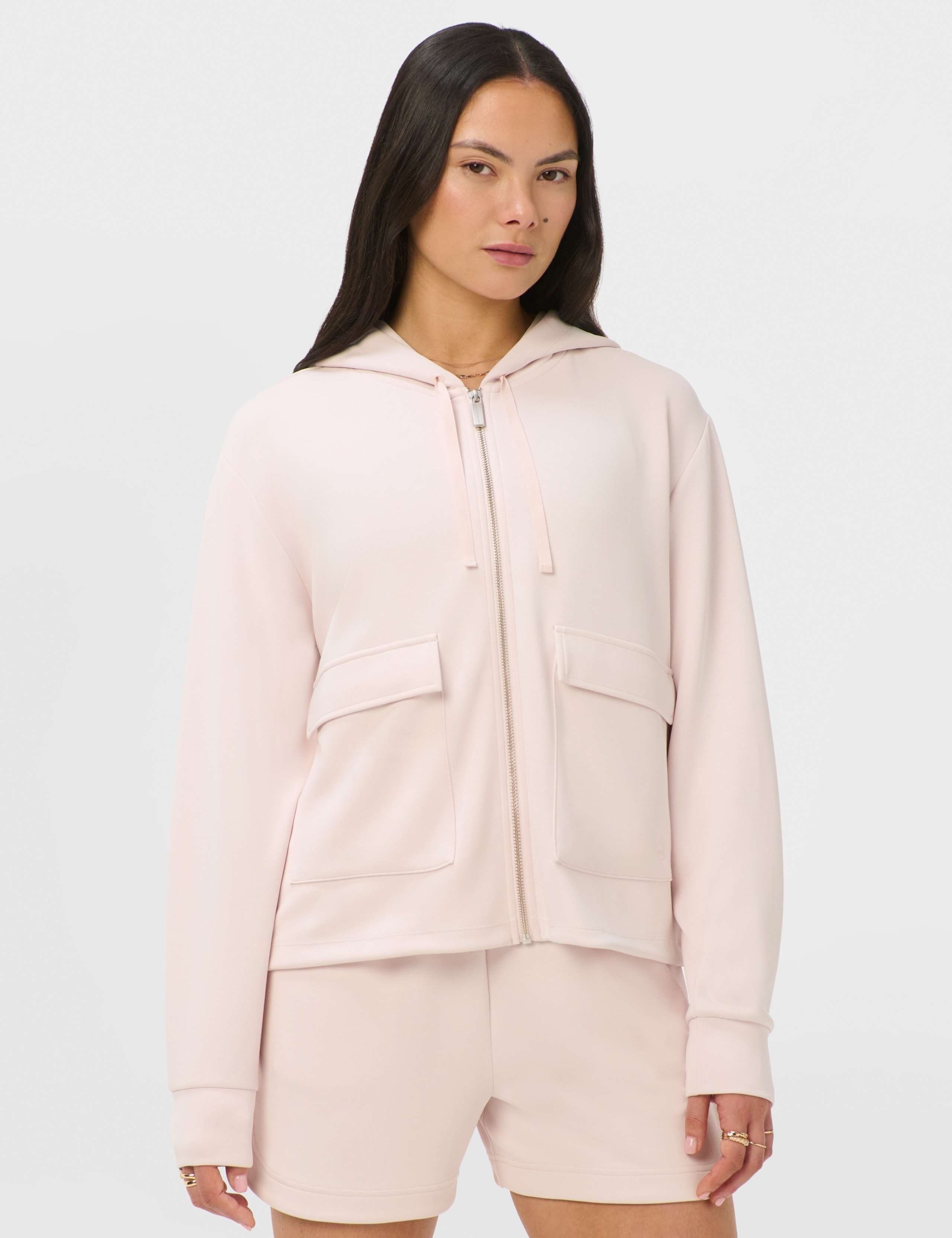 Sand Wash Modal Blend Cropped Hoodie 1 of 7