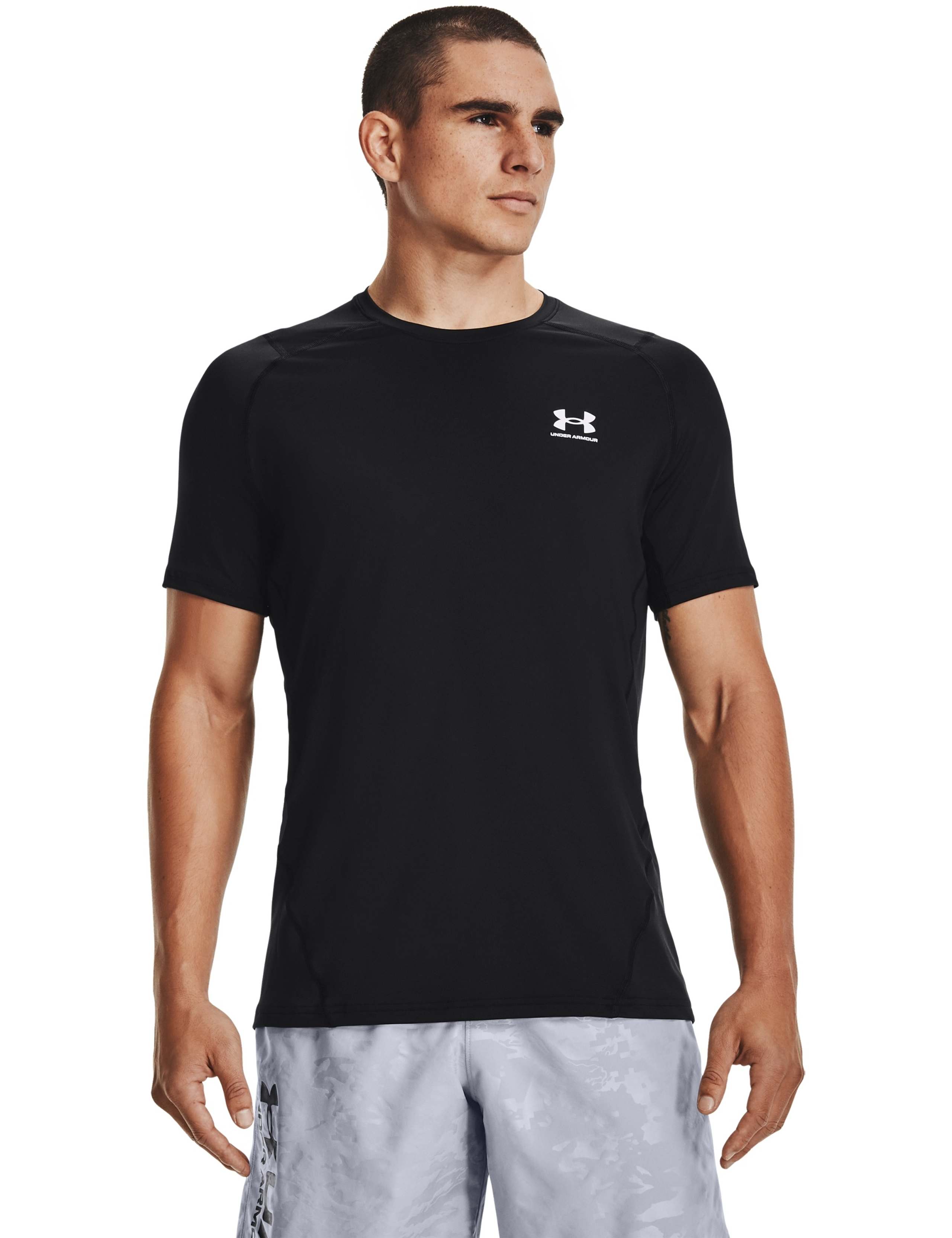 HeatGear® Armour Fitted Short Sleeve T-Shirt 1 of 5