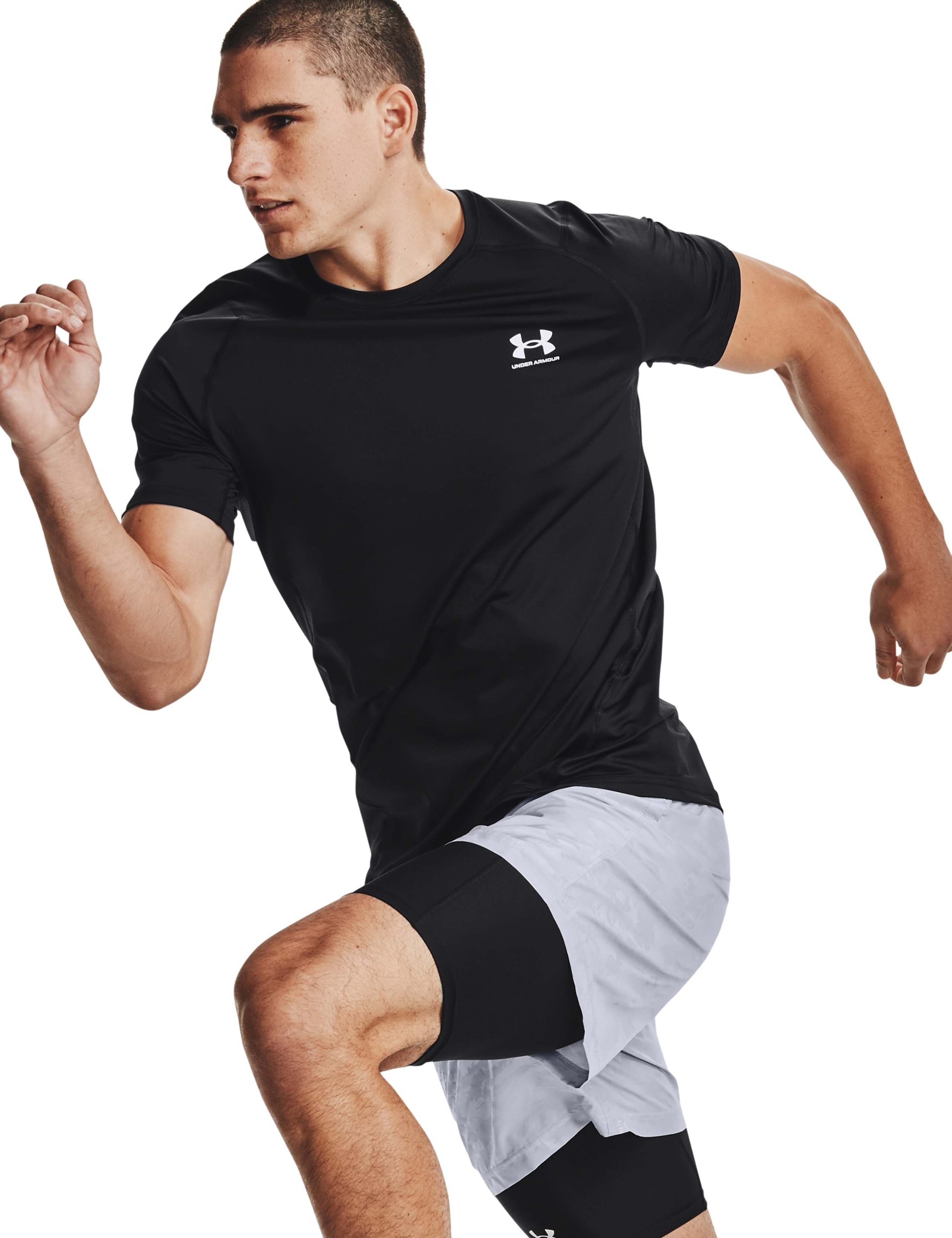 HeatGear® Armour Fitted Short Sleeve T-Shirt 4 of 5