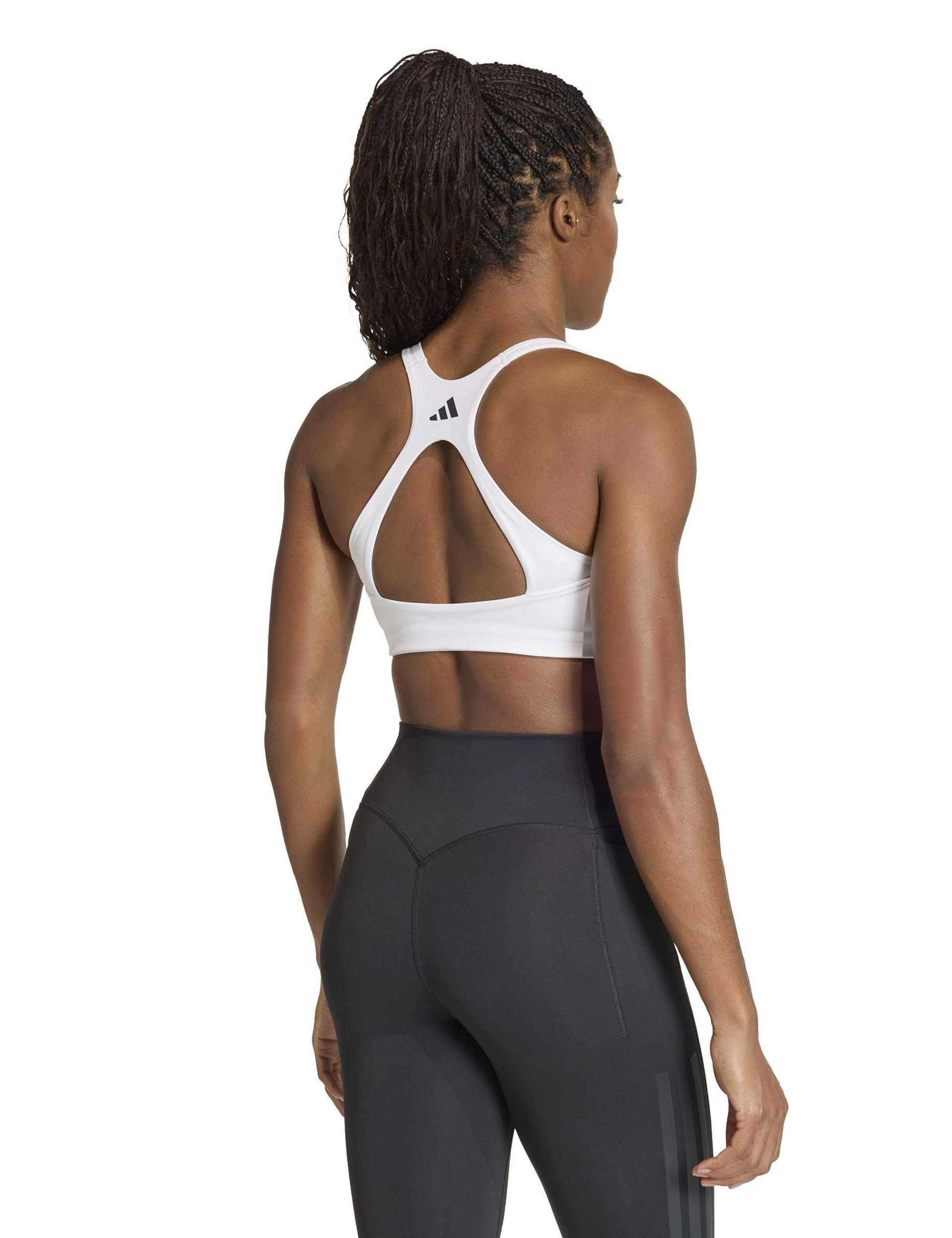 3-Stripes Medium Support Non Wired Sports Bra 3 of 8