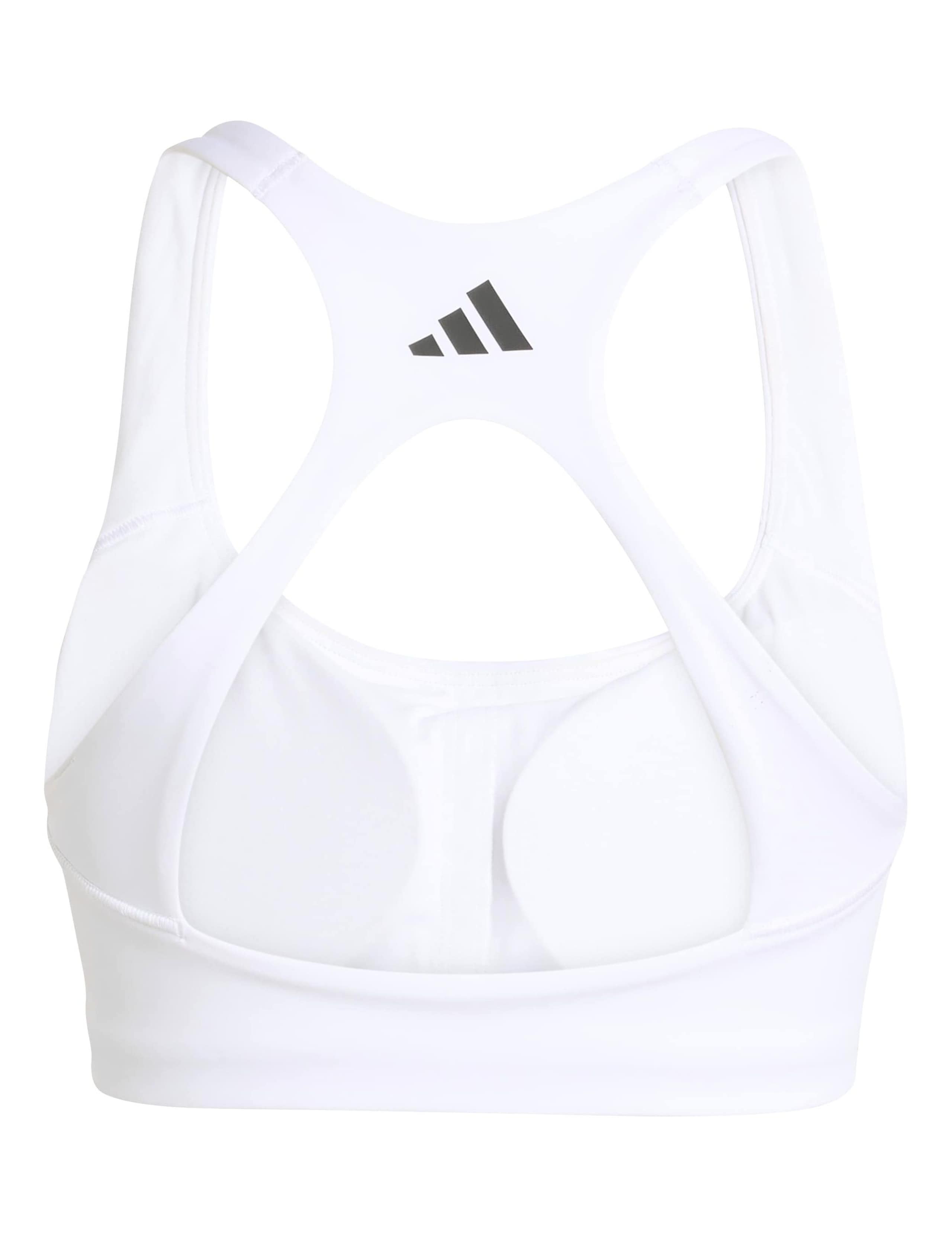 3-Stripes Medium Support Non Wired Sports Bra 4 of 8