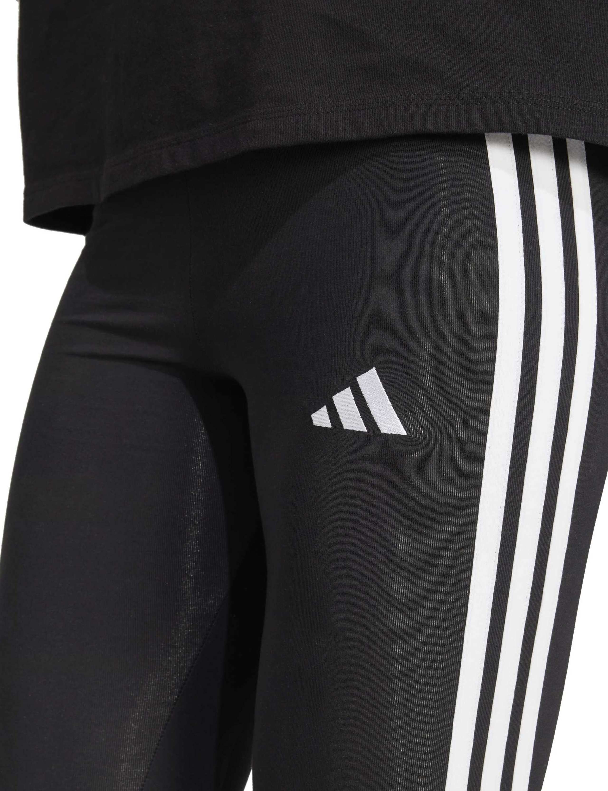 Essentials 3-Stripes Cotton Leggings 5 of 6