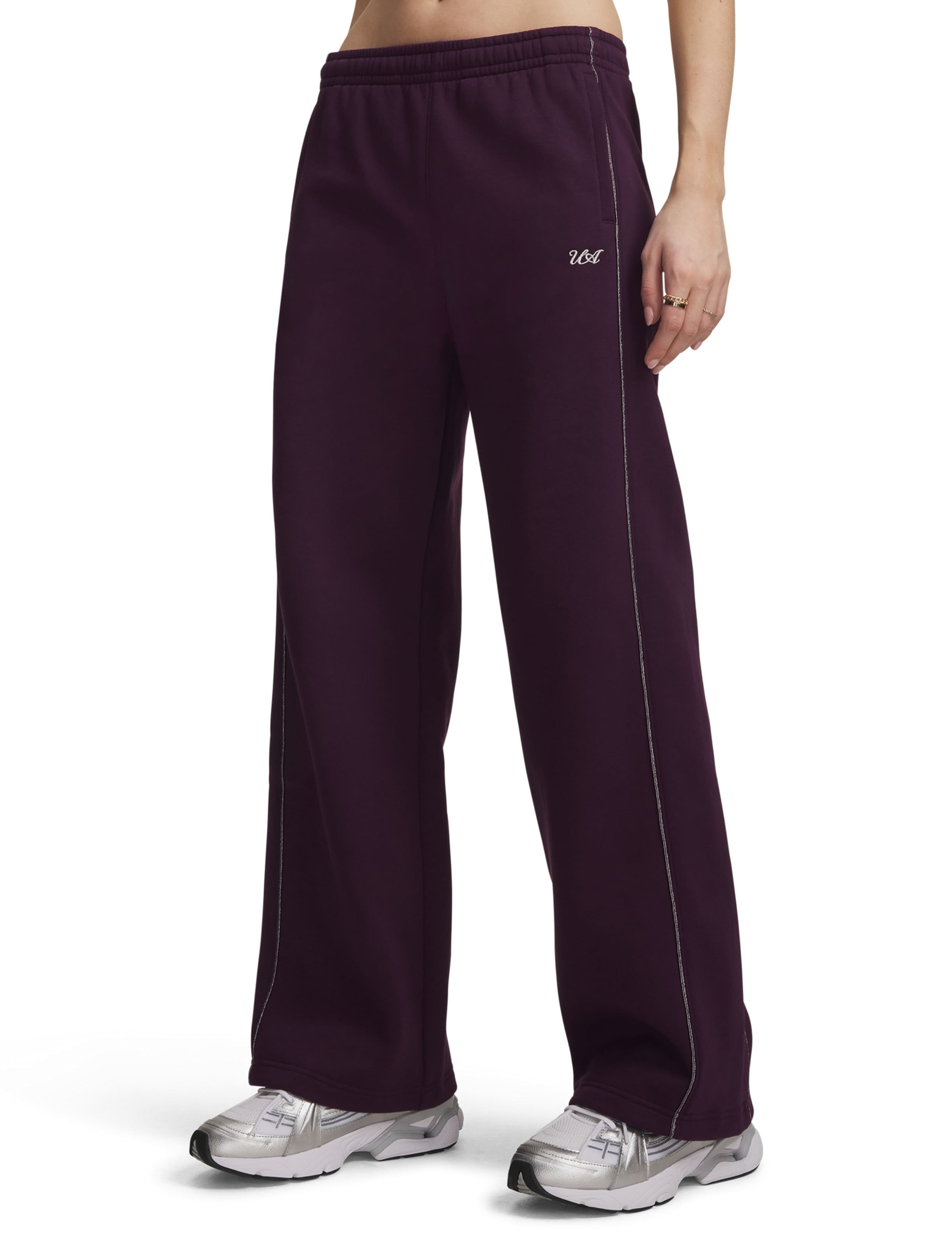 Rival Fleece Shimmer Logo Straight Leg Joggers 1 of 3
