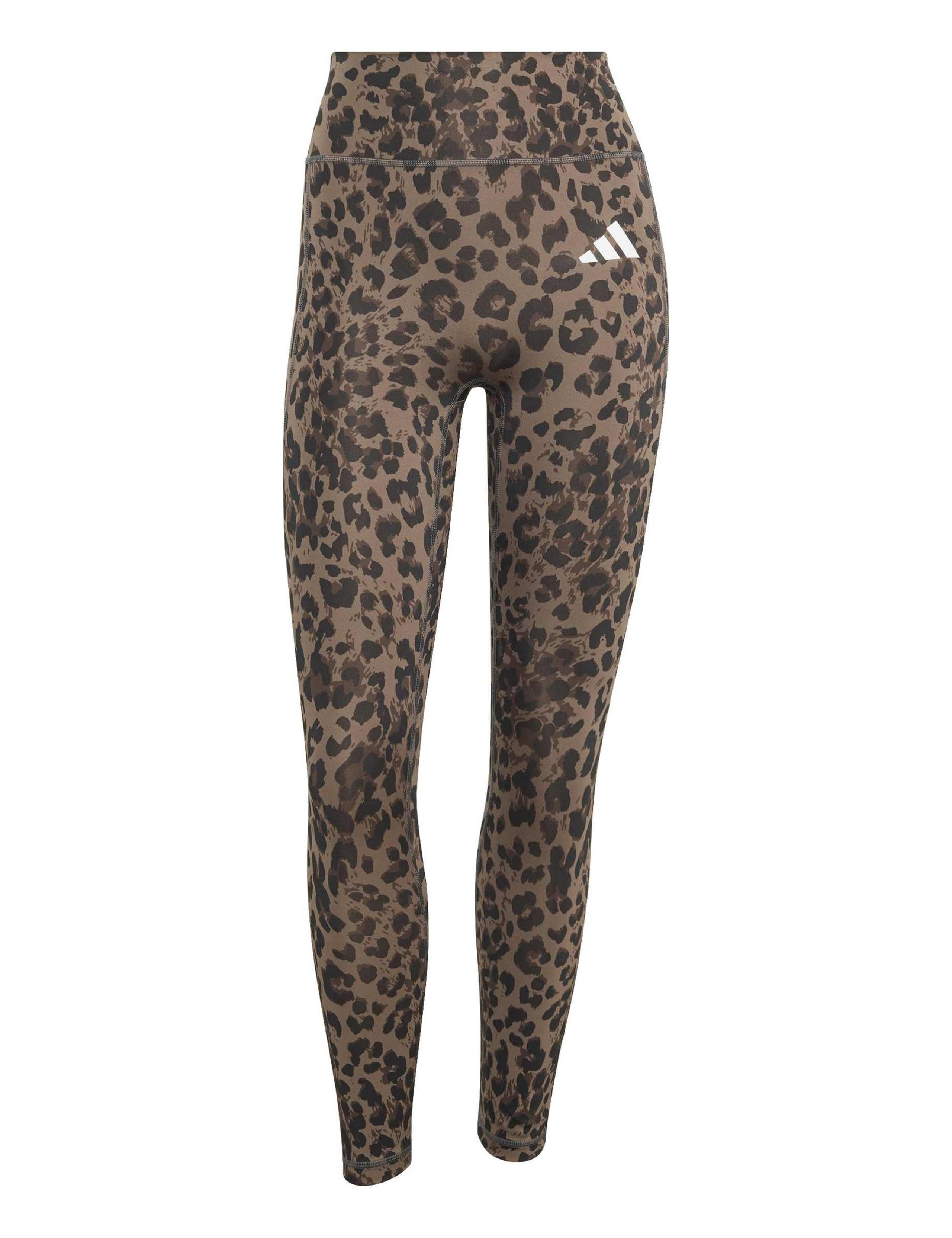 3-Stripes Leopard High Waisted 7/8 Leggings 2 of 6