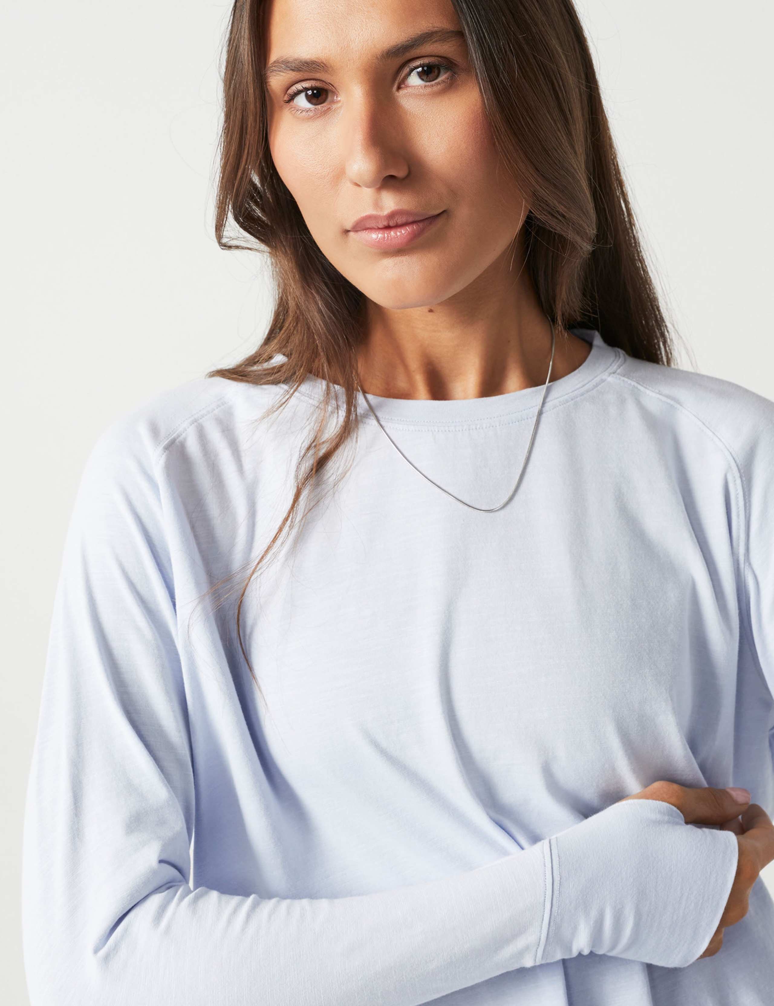 Clare Vintage Washed Slub Long Sleeve Top 4 of 4
