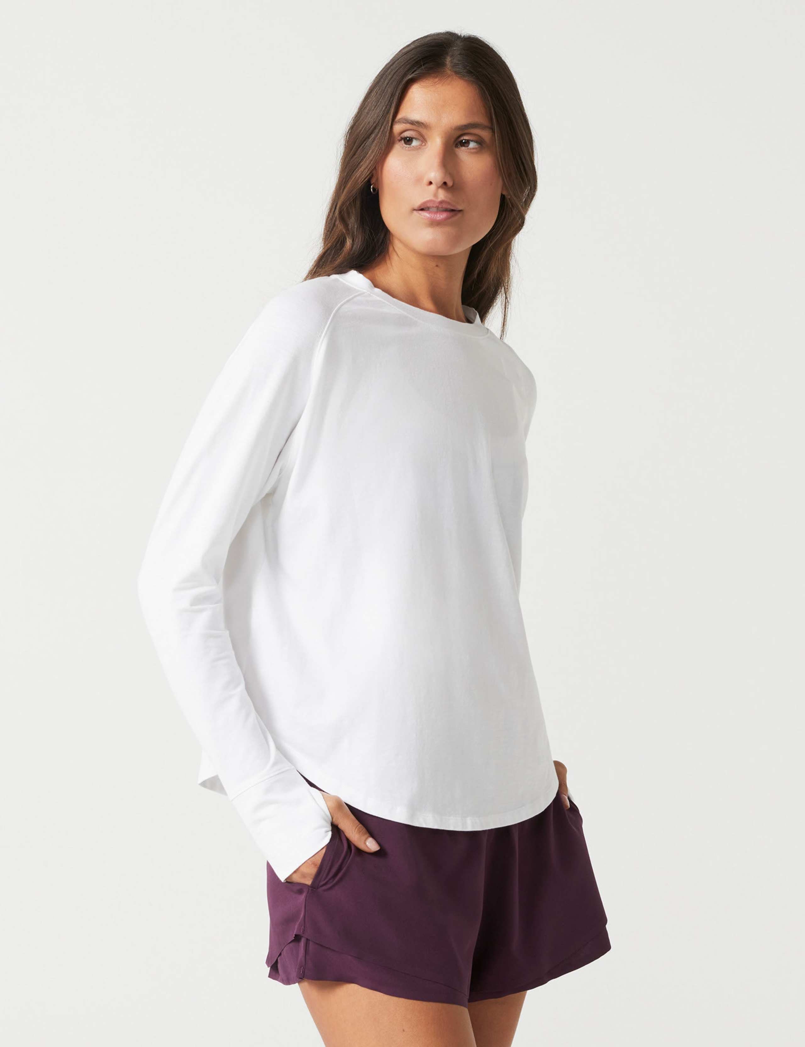 Clare Vintage Washed Slub Long Sleeve Top 2 of 4