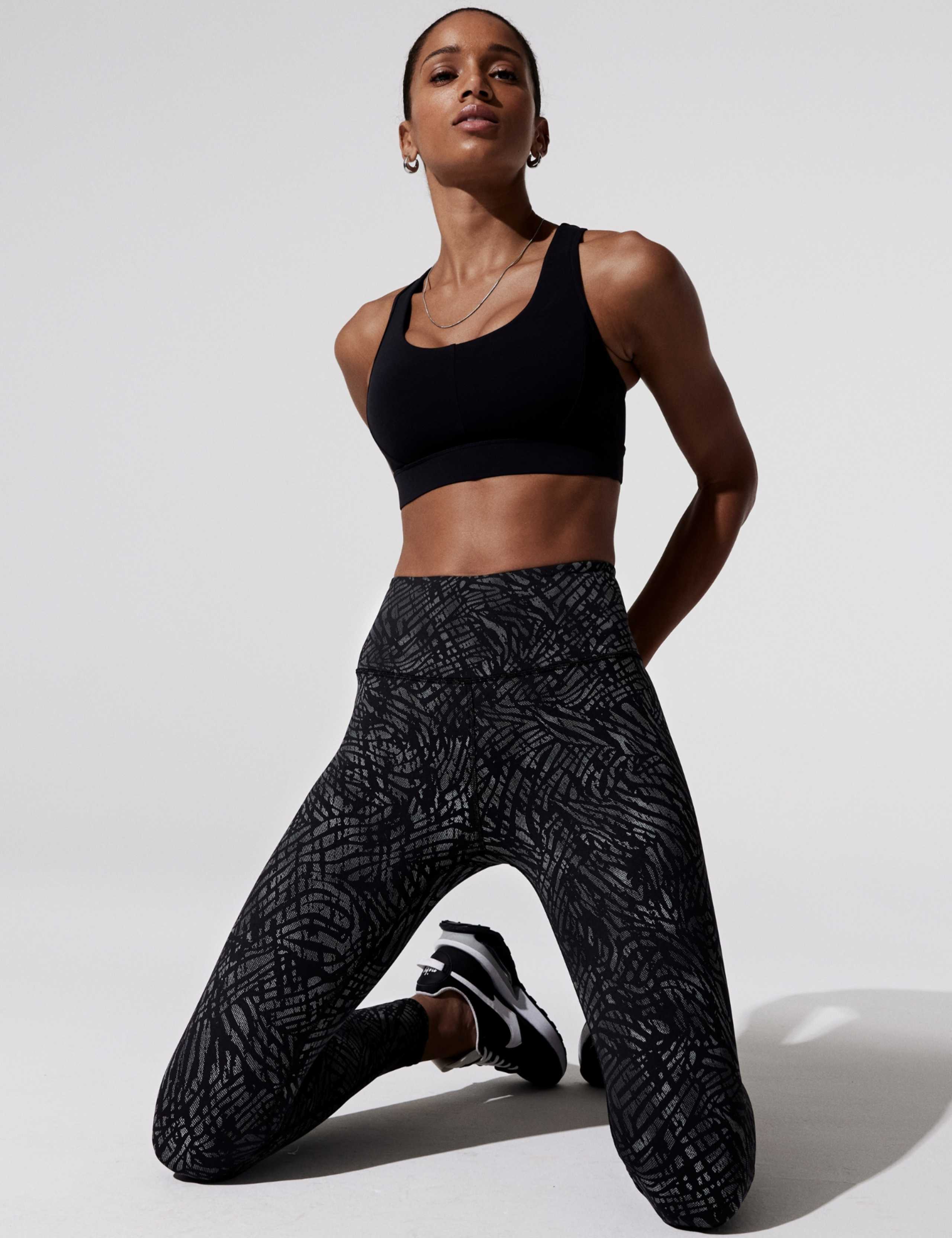 Savana High Waisted Reflective Print Leggings 4 of 7