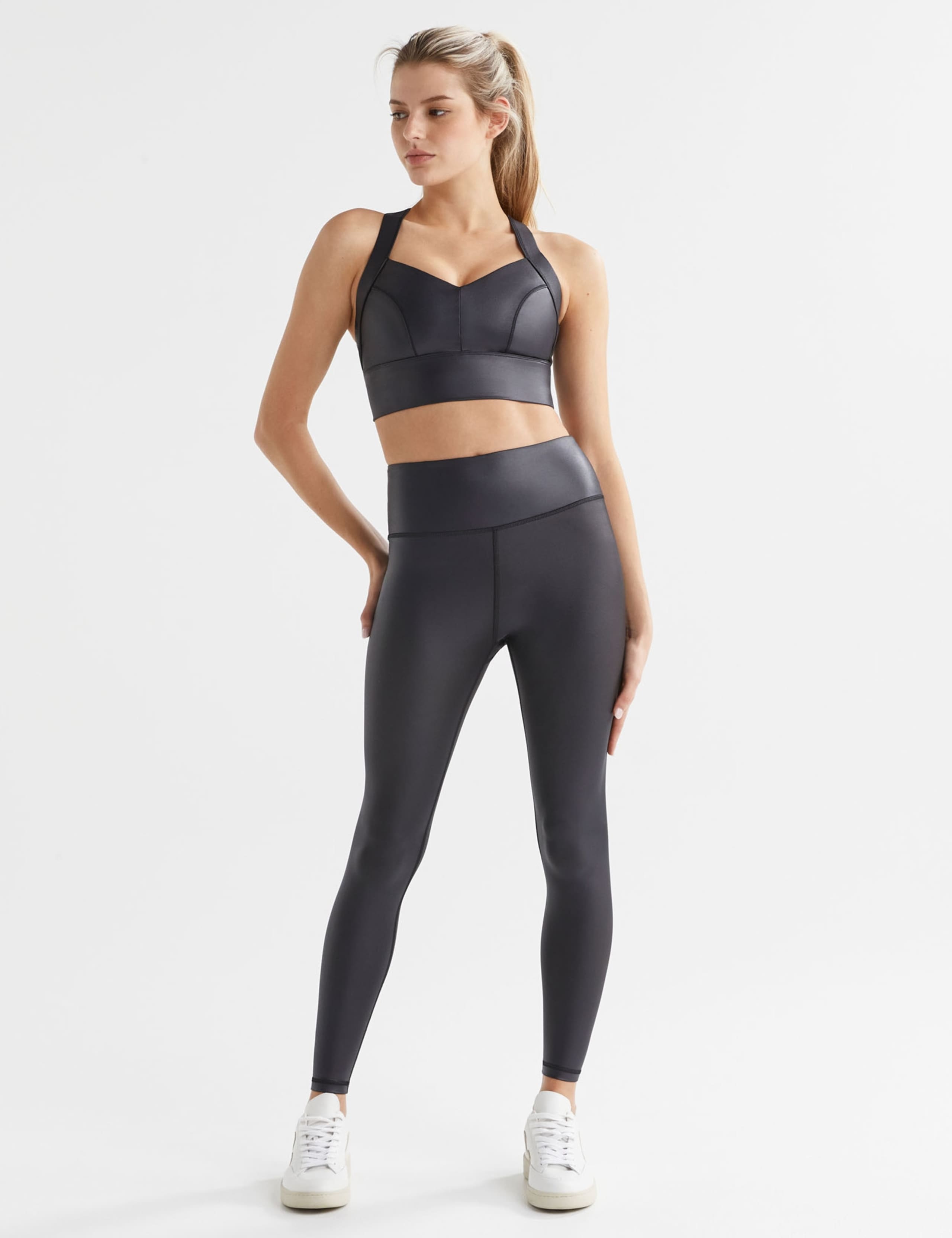 Zephyr High Waisted High Shine Leggings 3 of 7