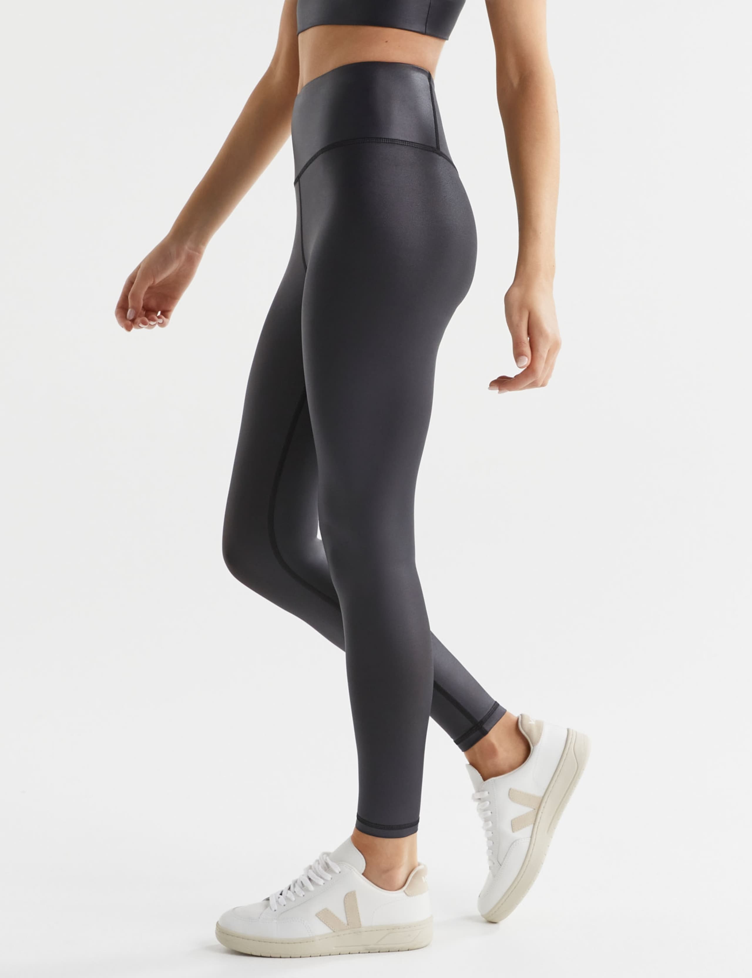 Zephyr High Waisted High Shine Leggings 5 of 7