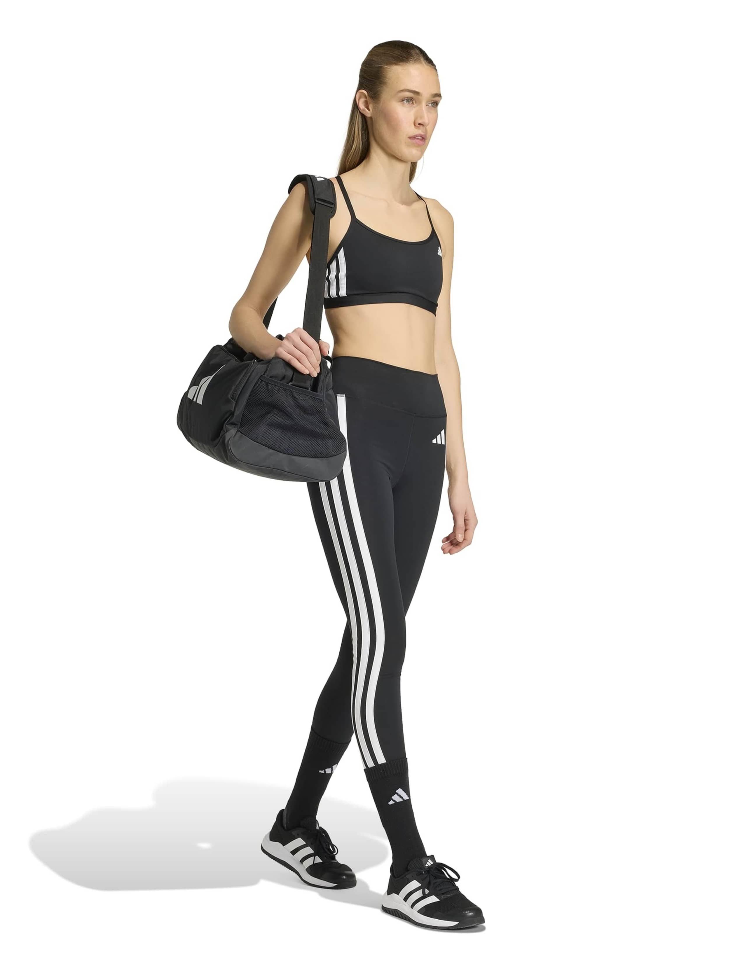 Optime Essentials 3-Stripes Sports Bra 3 of 8