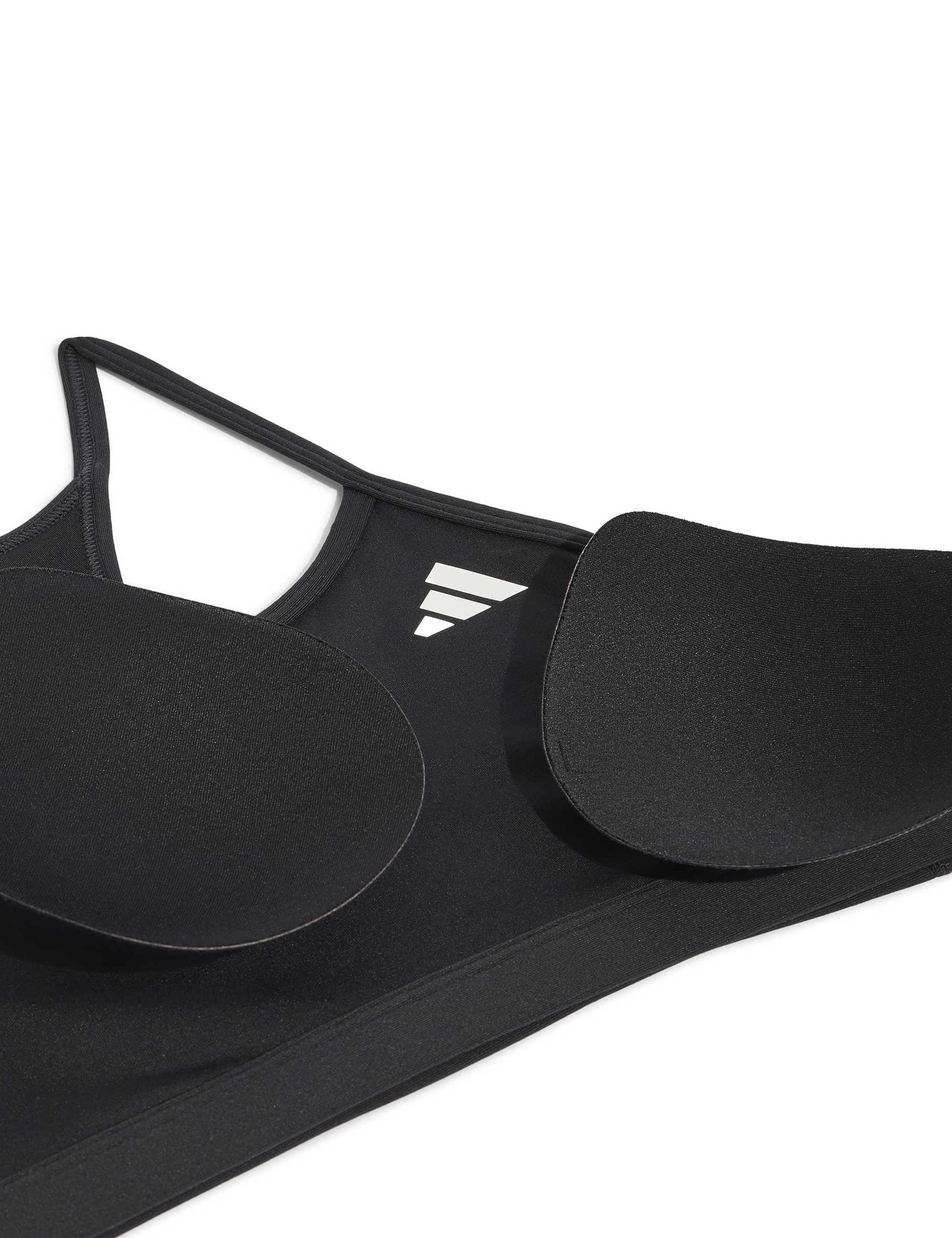 Optime Essentials 3-Stripes Sports Bra 8 of 8