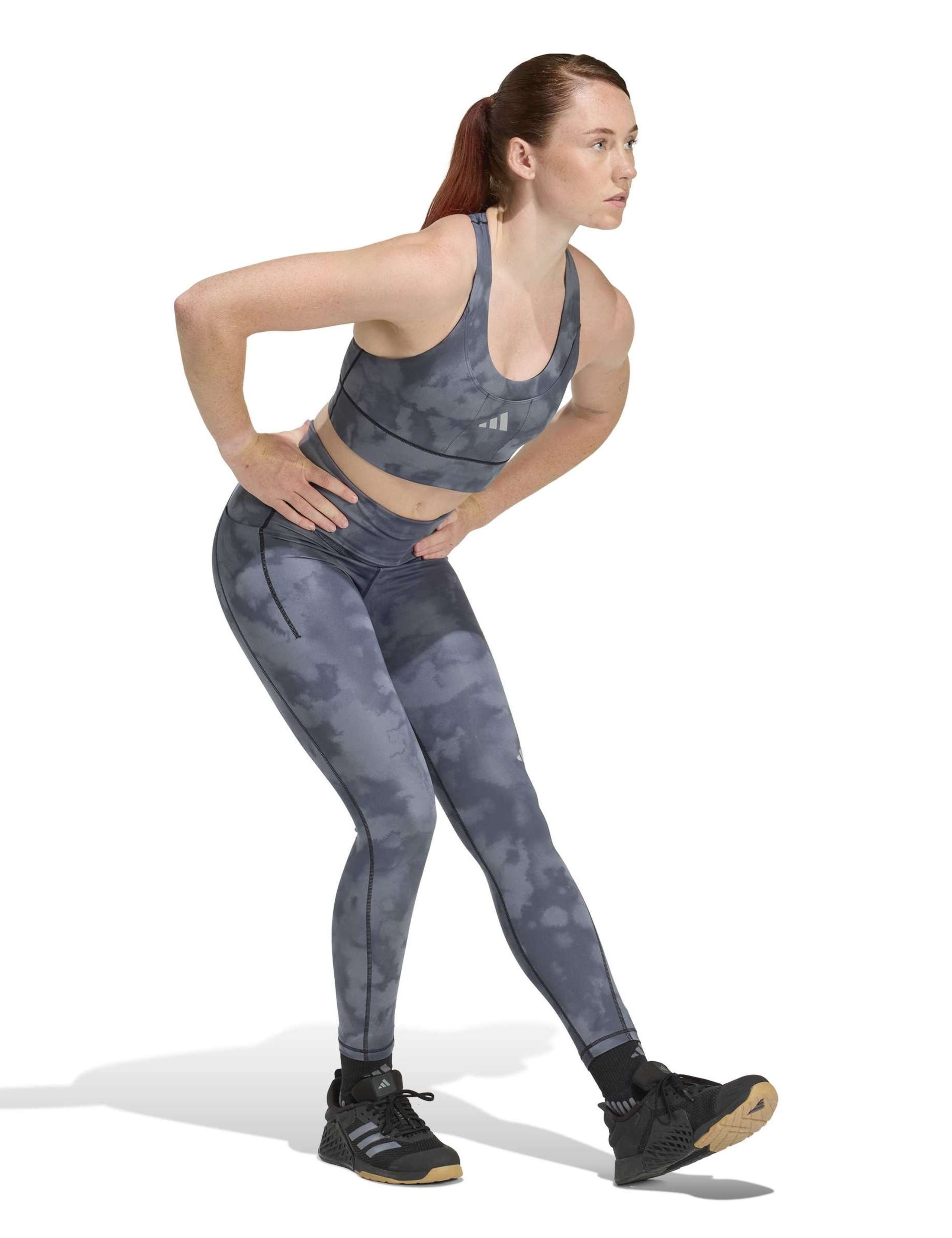 adi365 Running Pocket Graphic Medium Support Sports Bra 4 of 7