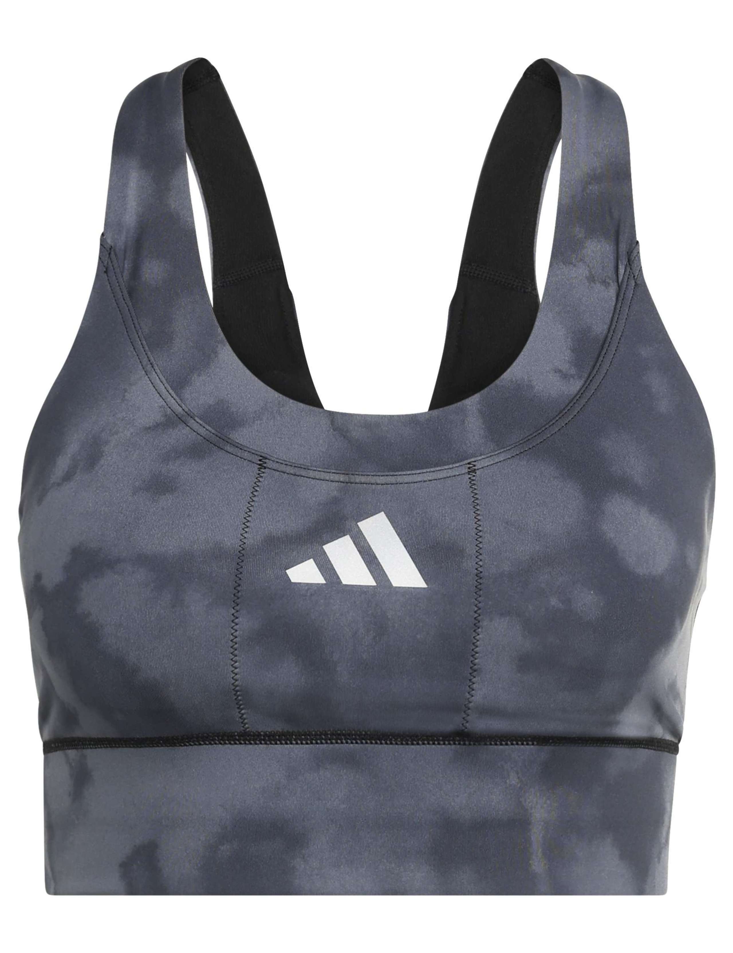 adi365 Running Pocket Graphic Medium Support Sports Bra 2 of 7