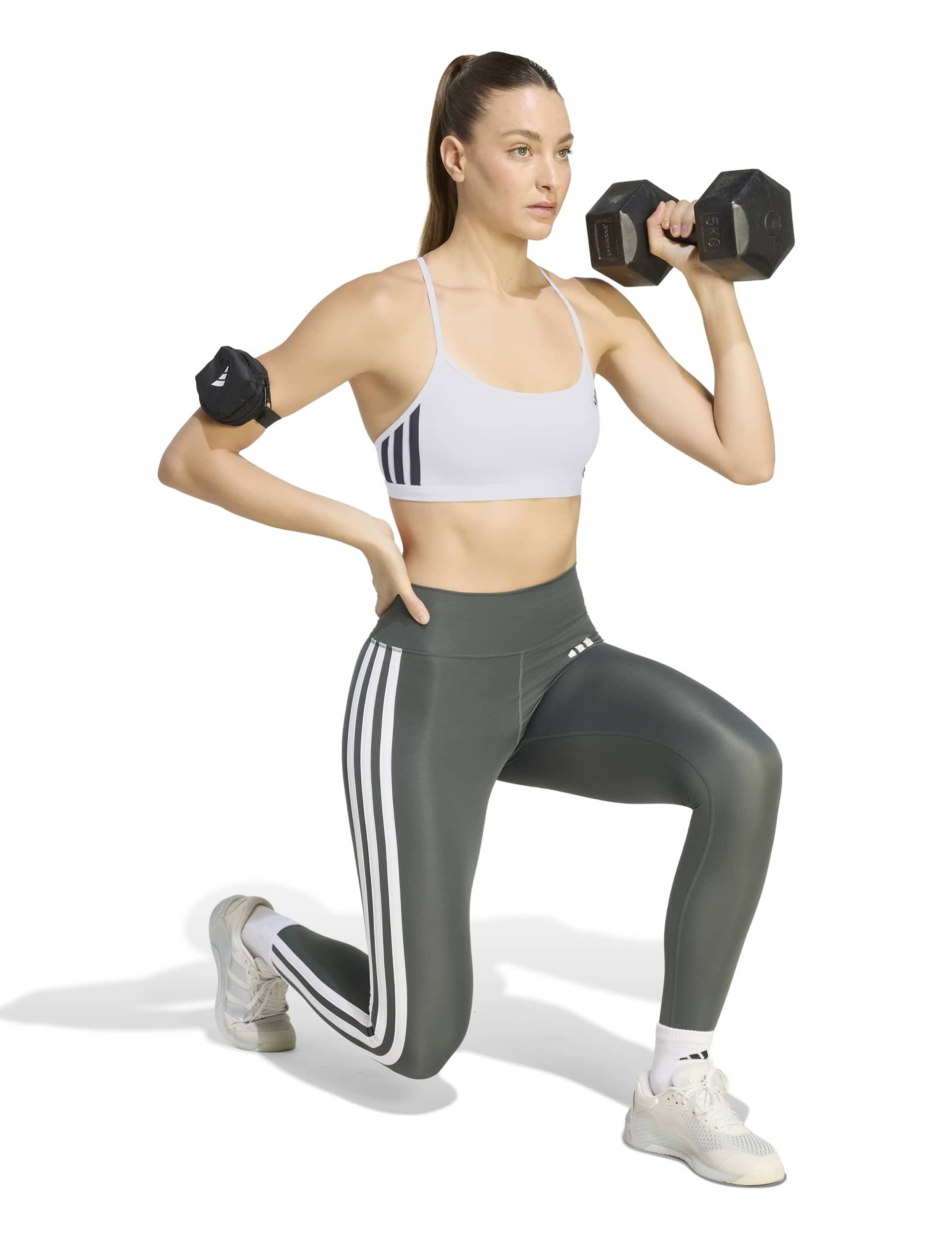 Optime Essentials 3-Stripes Sports Bra 3 of 7