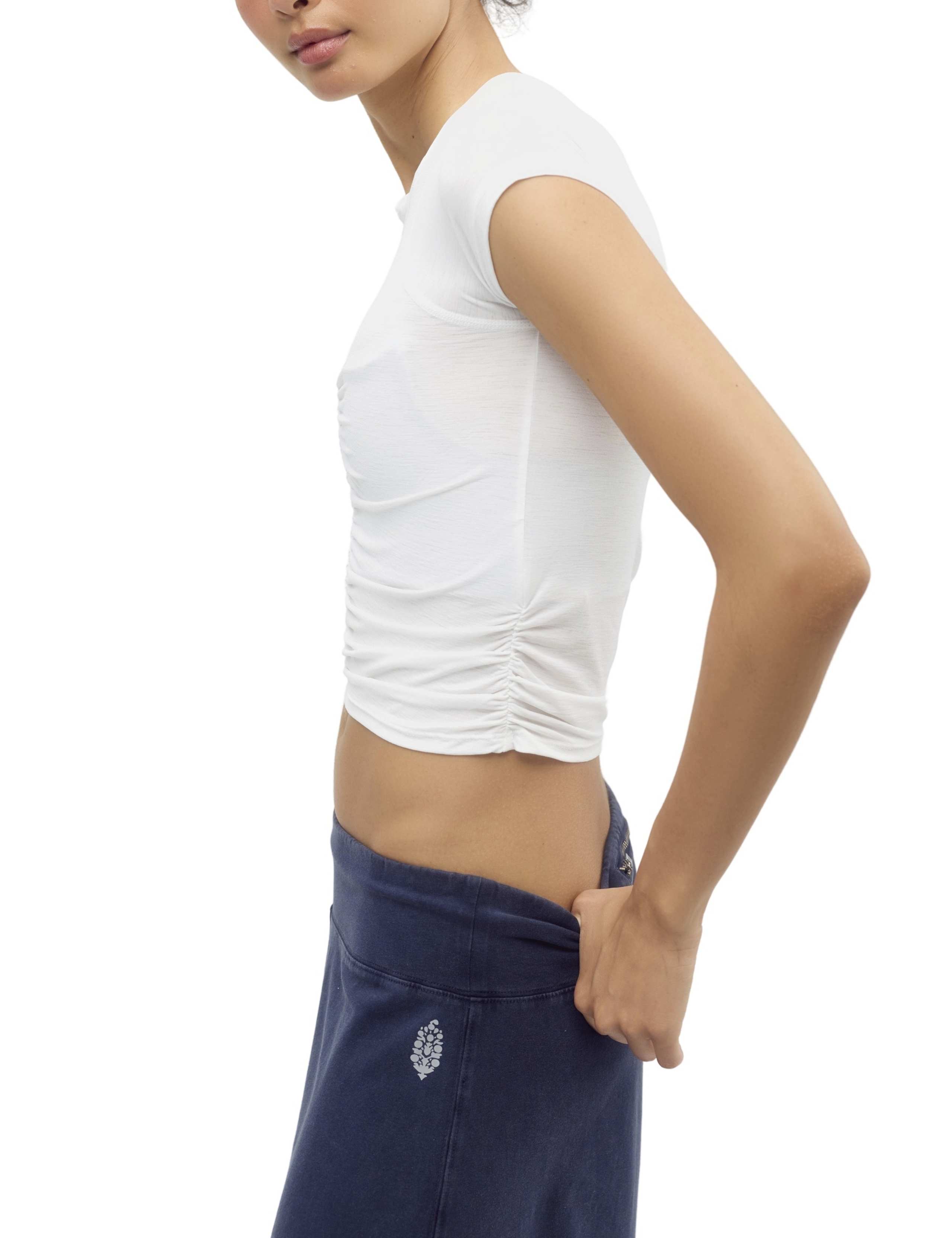 Ruched Crop T-Shirt 3 of 5