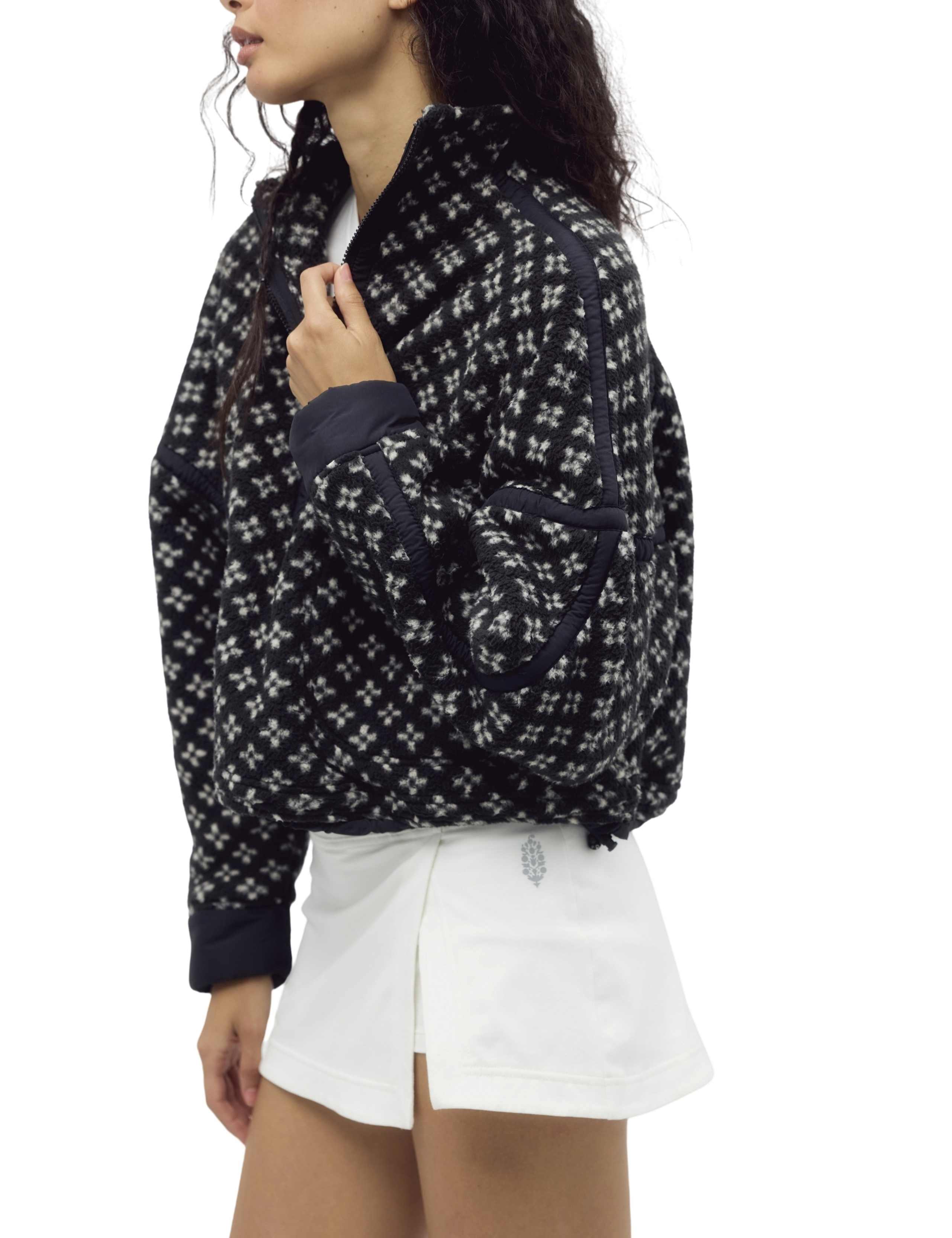 Printed Fleece Half Zip Sweatshirt 4 of 5