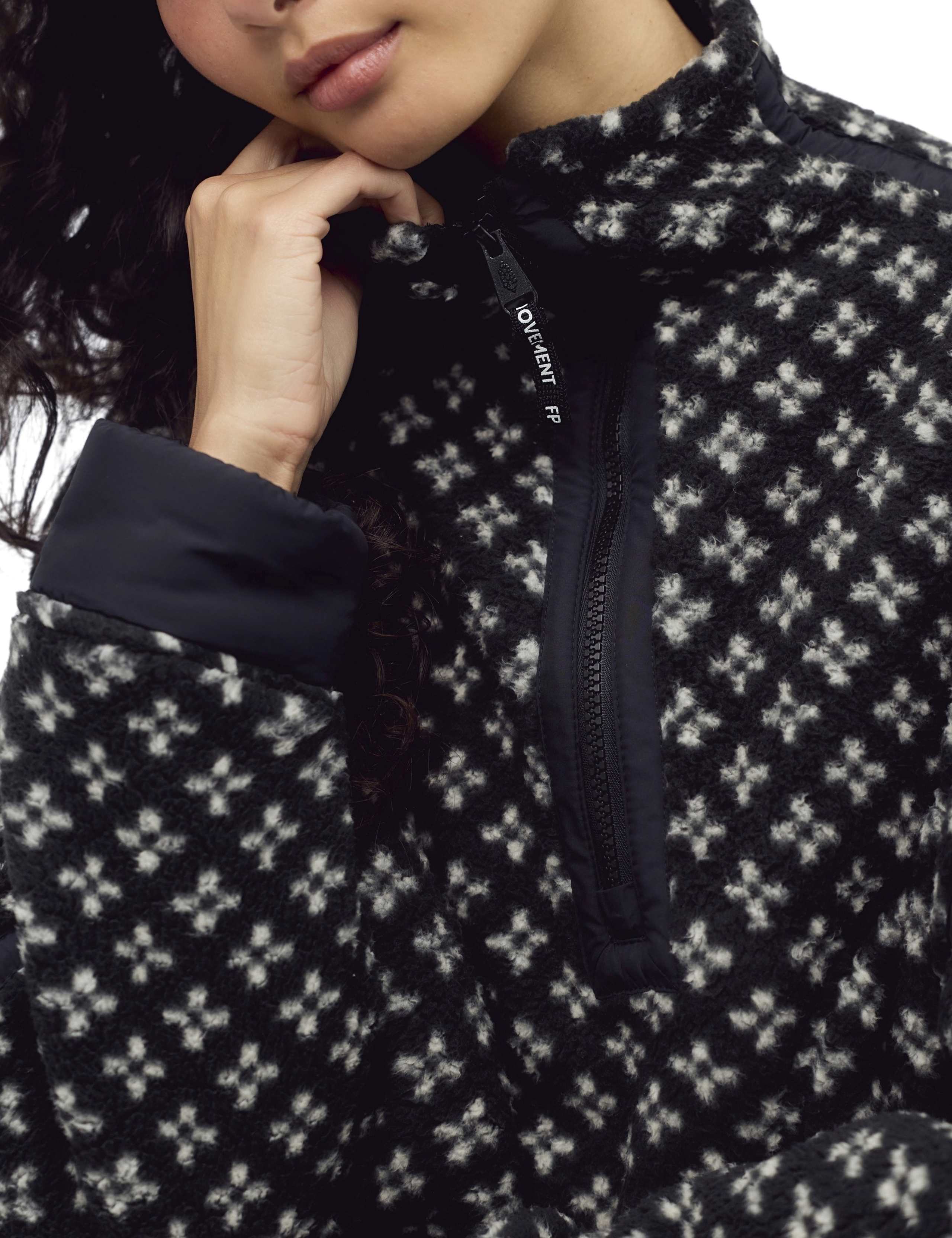 Printed Fleece Half Zip Sweatshirt 5 of 5