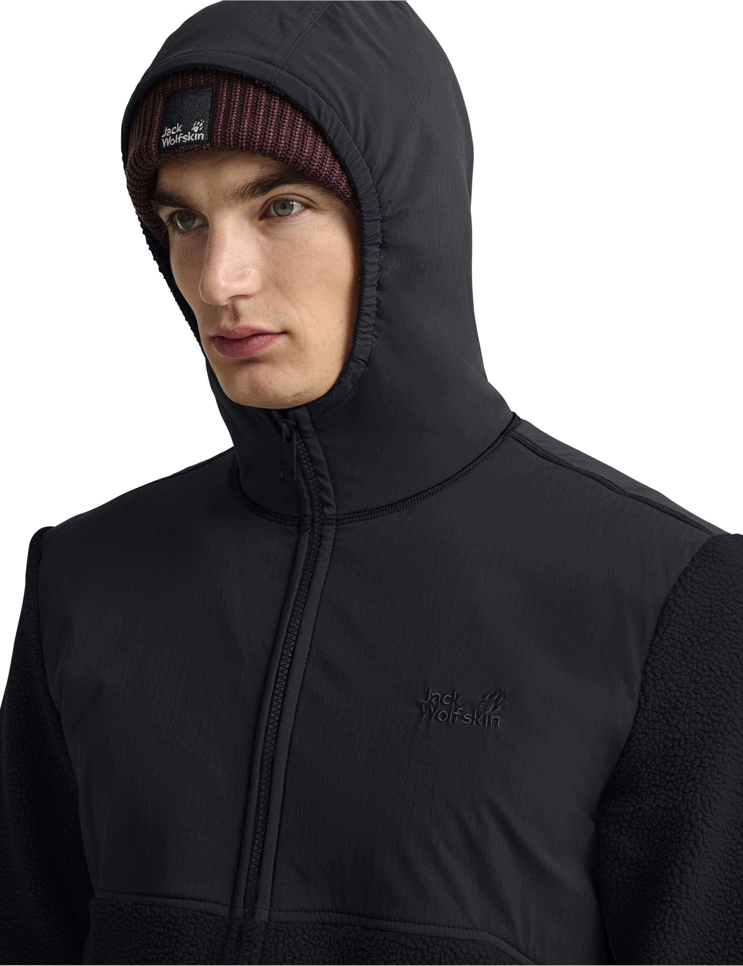 Lite Curl Hooded Full Zip Fleece 5 of 8