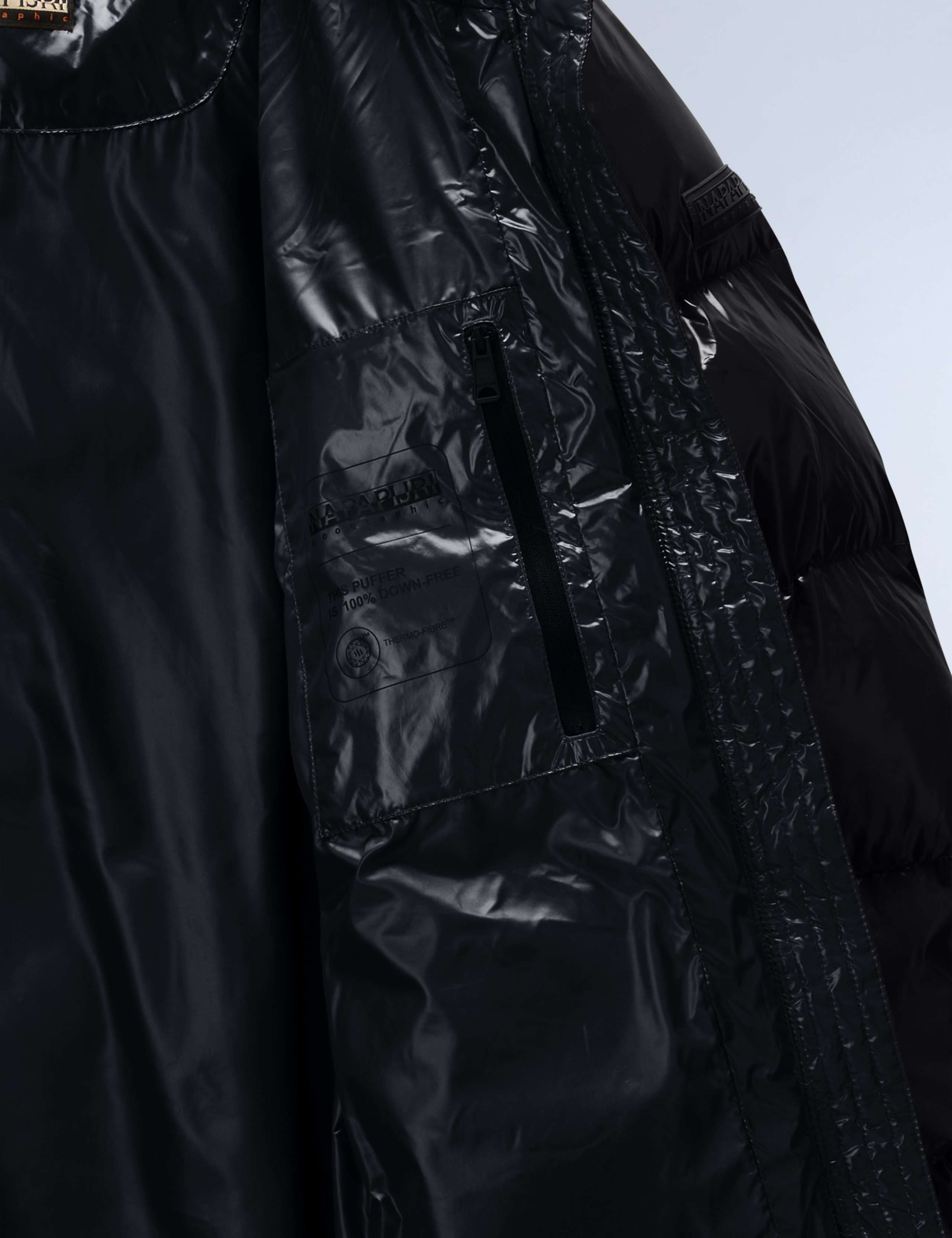 Glane High Shine Hooded Longline Puffer Coat 6 of 6