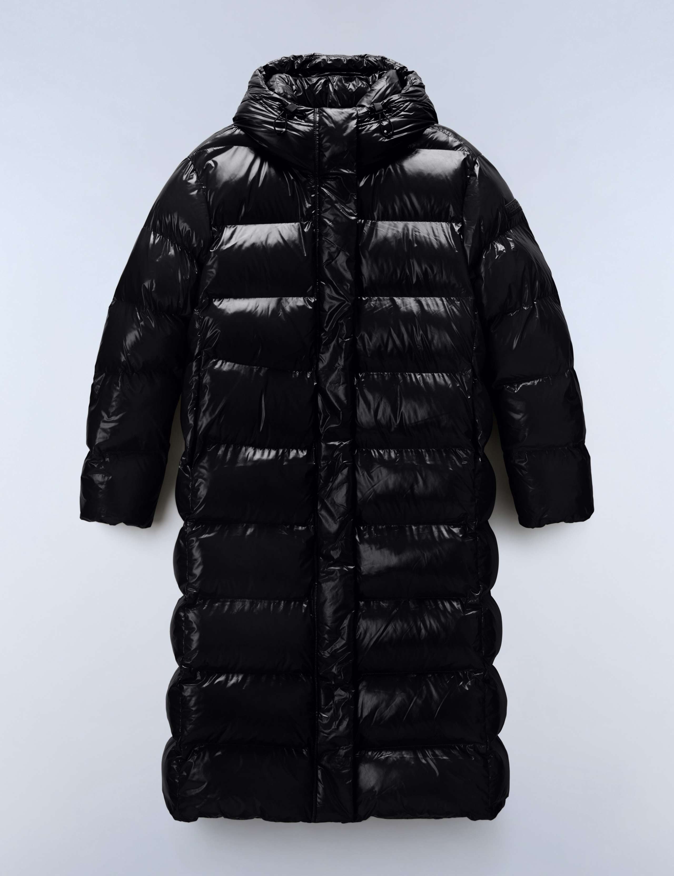 Glane High Shine Hooded Longline Puffer Coat 2 of 6