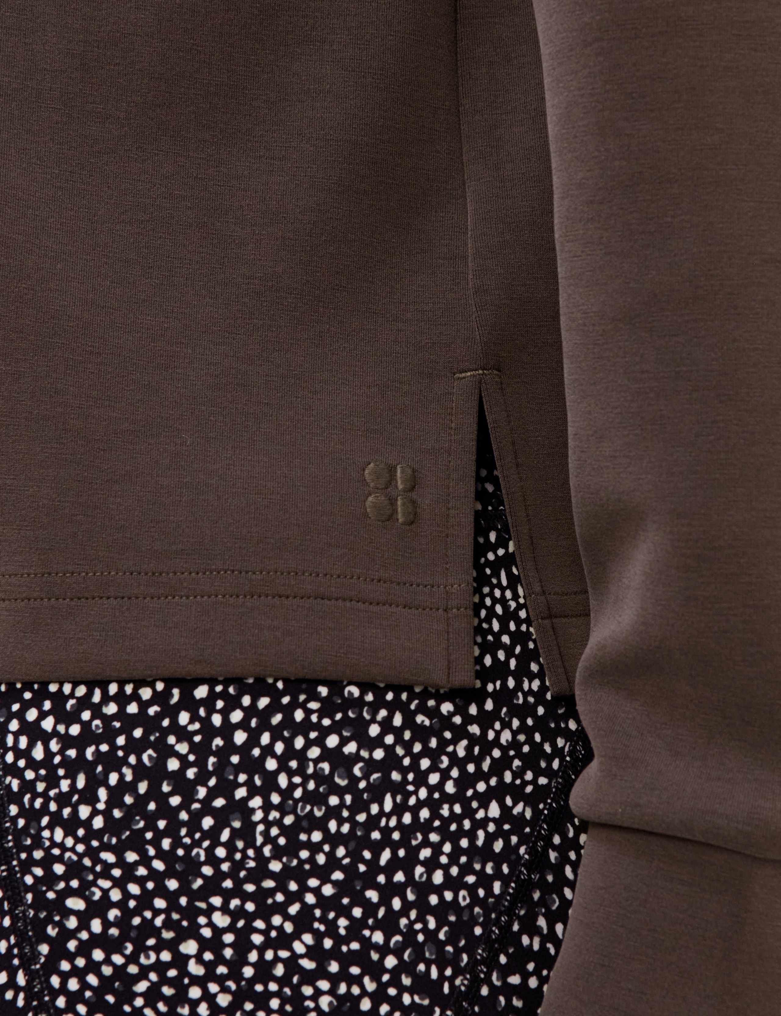 Sand Wash Half Zip Crop Sweatshirt 6 of 7