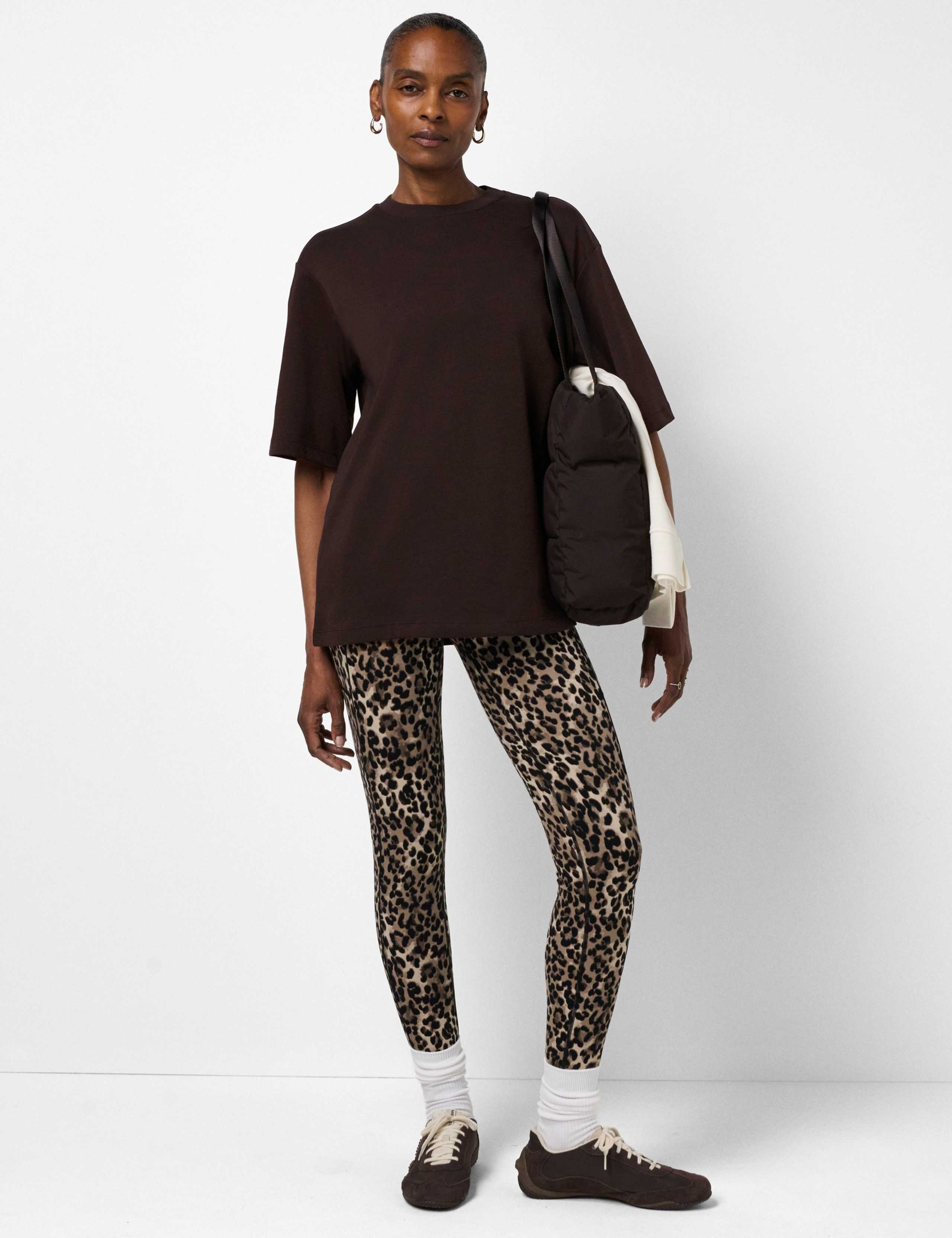Elevated Cotton Blend Longline T-Shirt 3 of 7